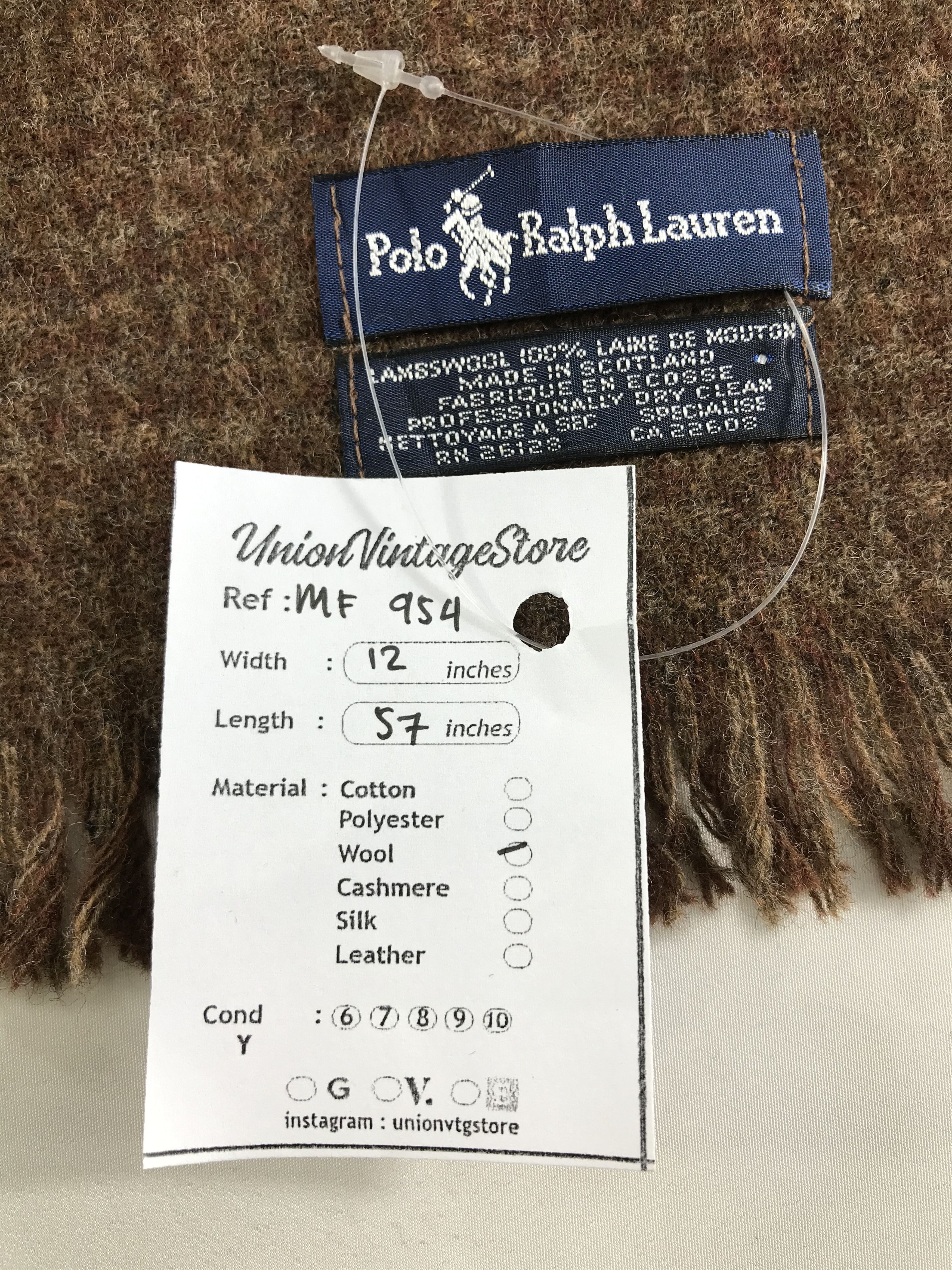 Polo Ralph Lauren Vintage Polo Ralph Lauren Scarf/Muffler/Neckwear MF954 Size ONE SIZE - 6 Thumbnail