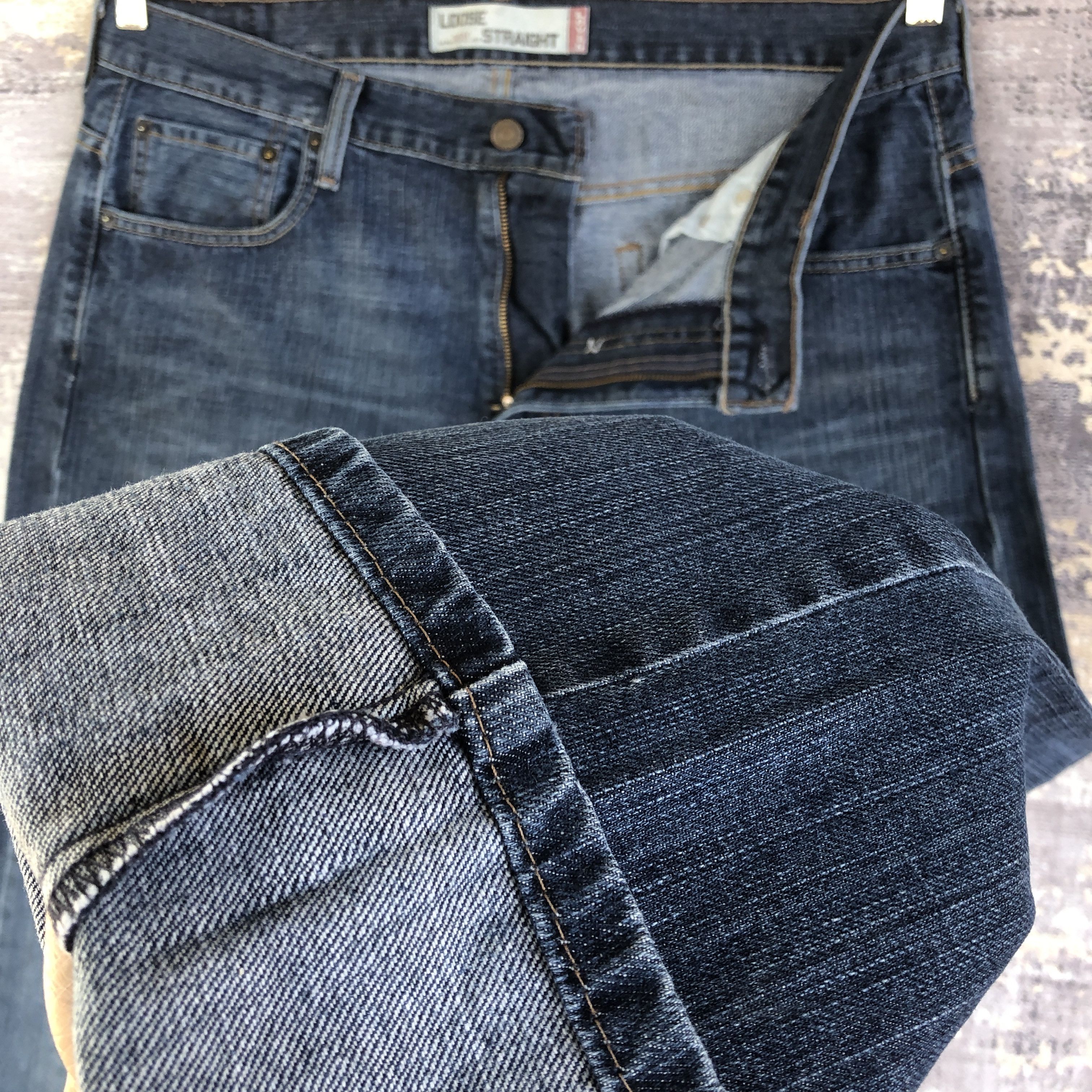 Levi's Vintage Y2K Levis 569 Baggy Jeans Levi's Faded Ripped Denim Size US 36 / EU 52 - 8 Thumbnail