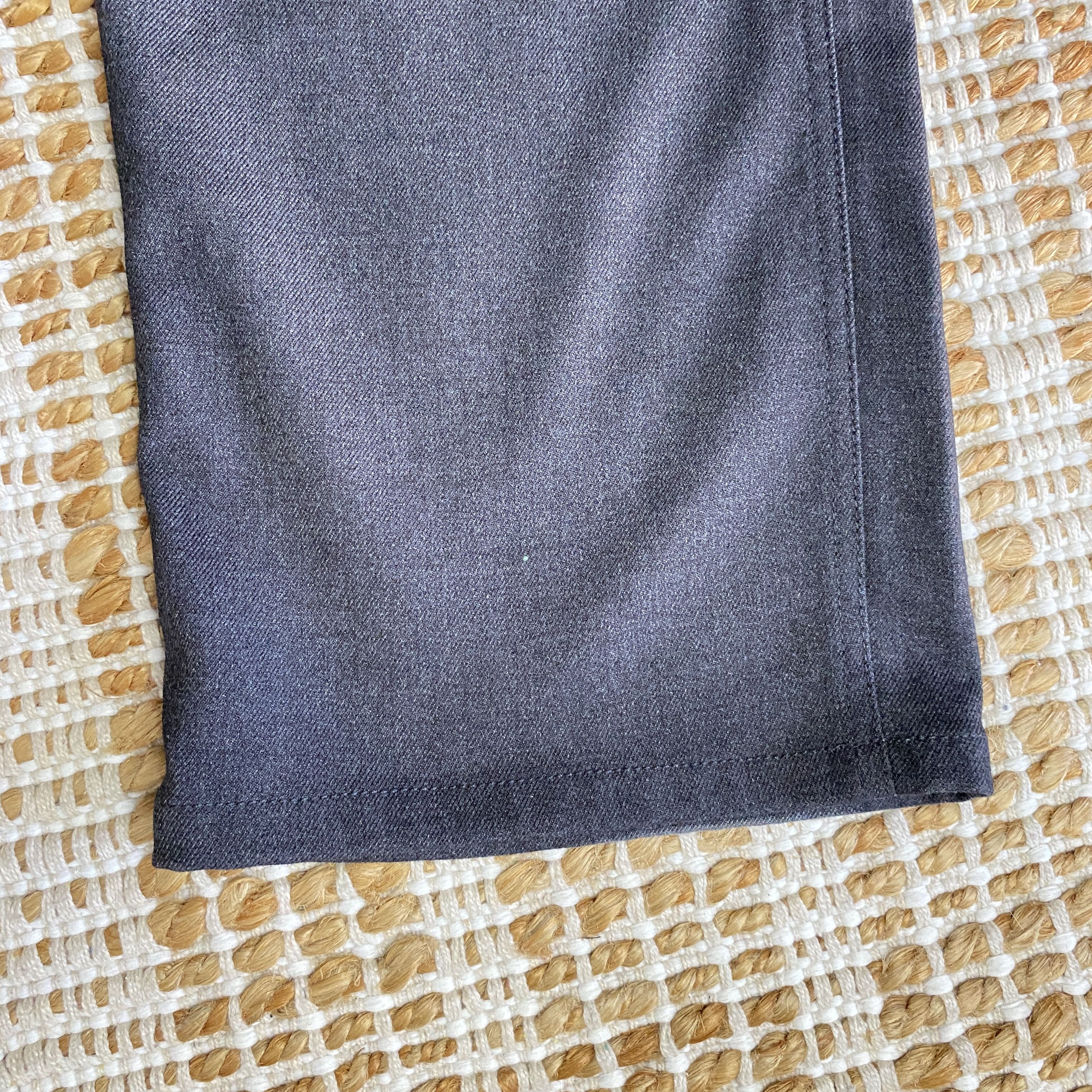 Mango Mango Charcoal Grey High Waisted Wide Leg Tailored Pants Size 26" / US 2 / IT 38 - 11 Thumbnail