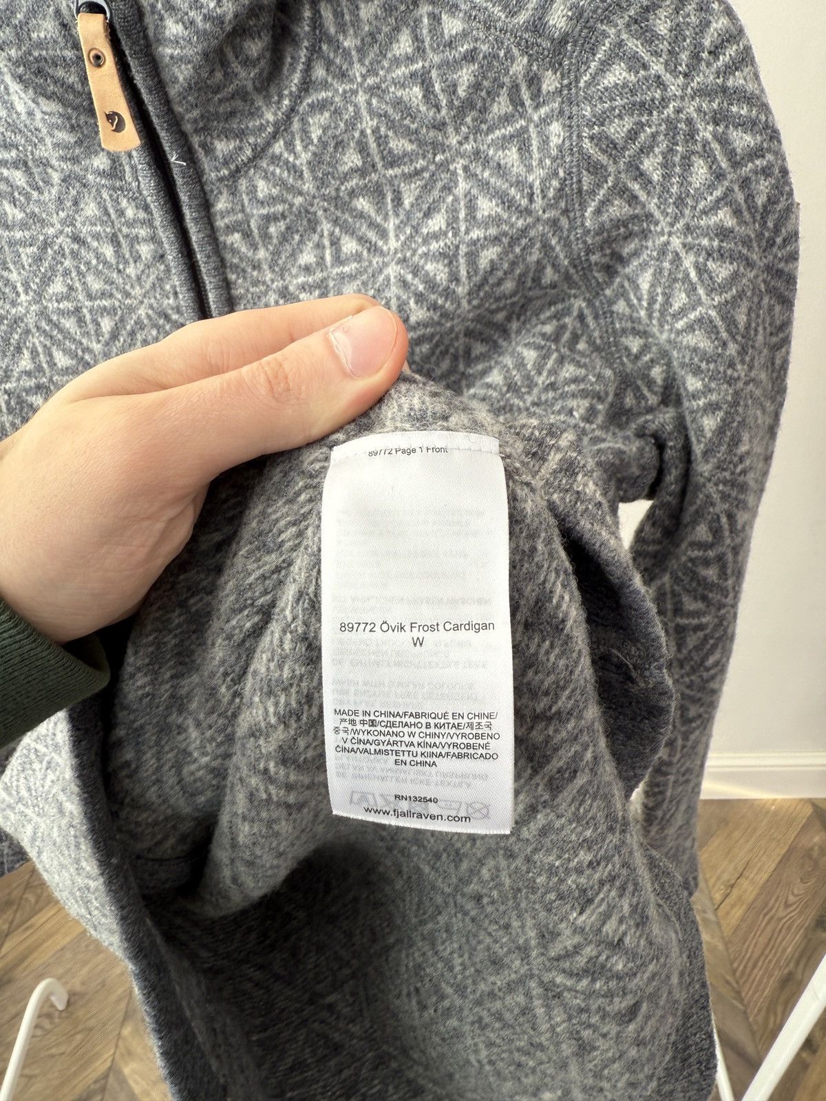 Fjallraven Vintage Fjällräven Övik Frost Women’s Wool Fleece Jacket Size M / US 6-8 / IT 42-44 - 9 Thumbnail