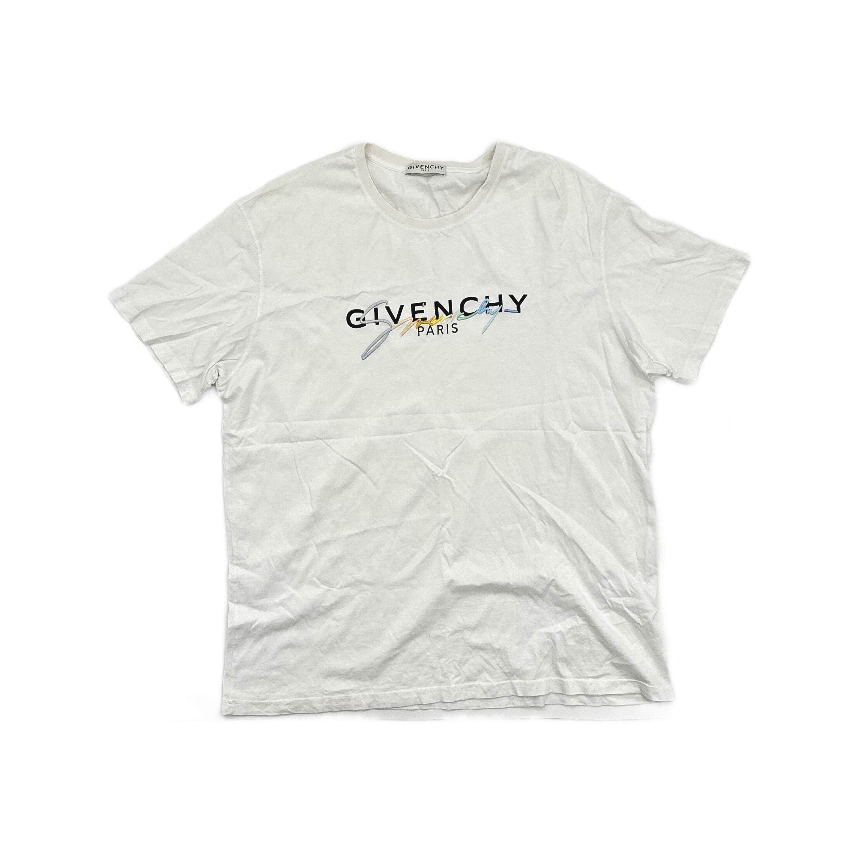 Givenchy Givenchy Embroidered Logo T-Shirt Size XXL Size US XXL / EU 58 / 5 - 1 Thumbnail