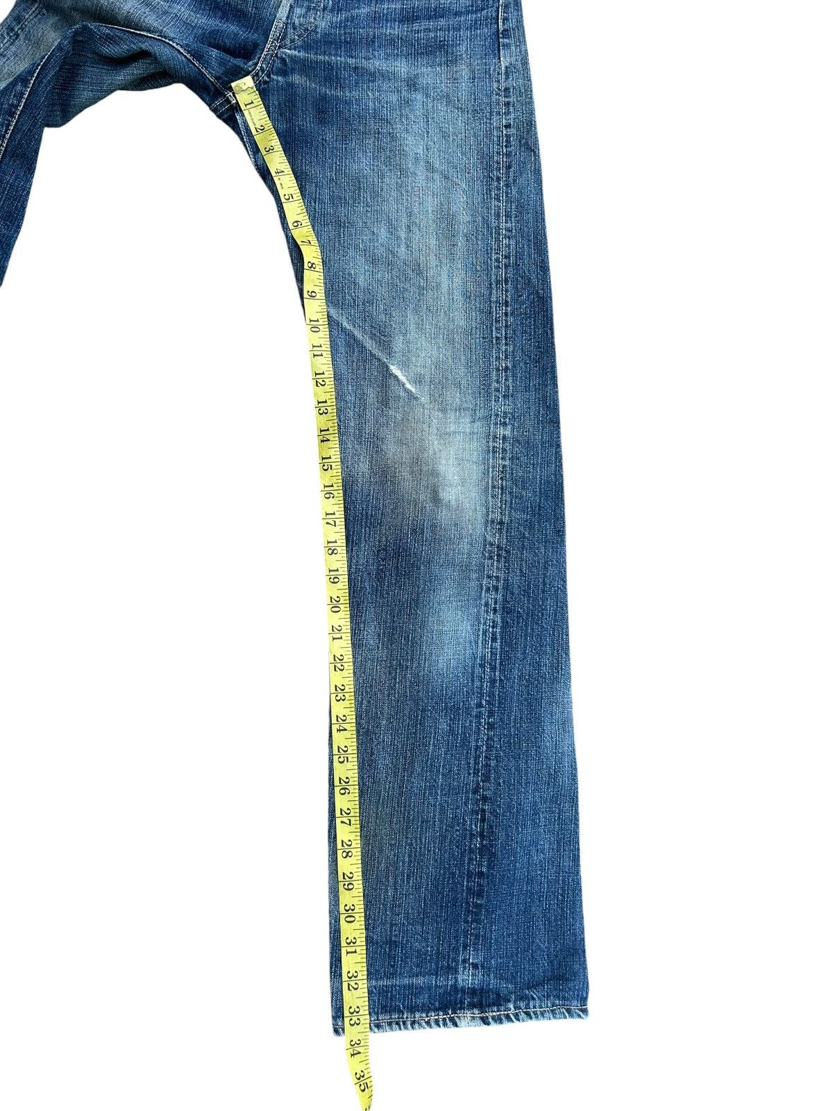 Kapital Vintage Japanese Brand Stormy Blue Selvedge Distressed Denim Size US 30 / EU 46 - 20 Thumbnail