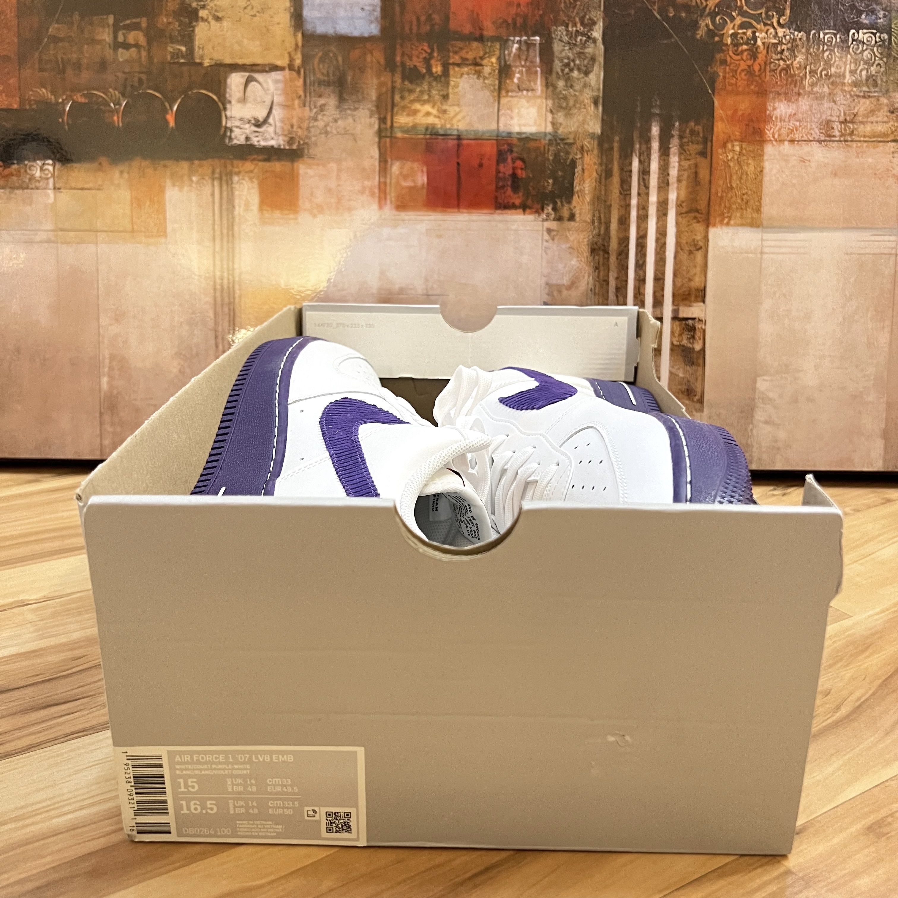 Nike Nike Air Force 1 Low Sports Specialties White / Court Purple Size US 15 / EU 48 - 9 Thumbnail