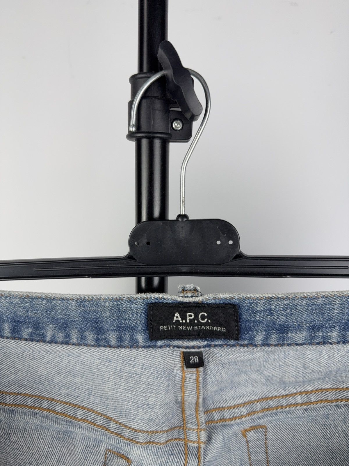 A.P.C. × Designer Vintage 00s Y2K A.P.C Distressed Denim shorts Size 28" / US 6 / IT 42 - 9 Thumbnail