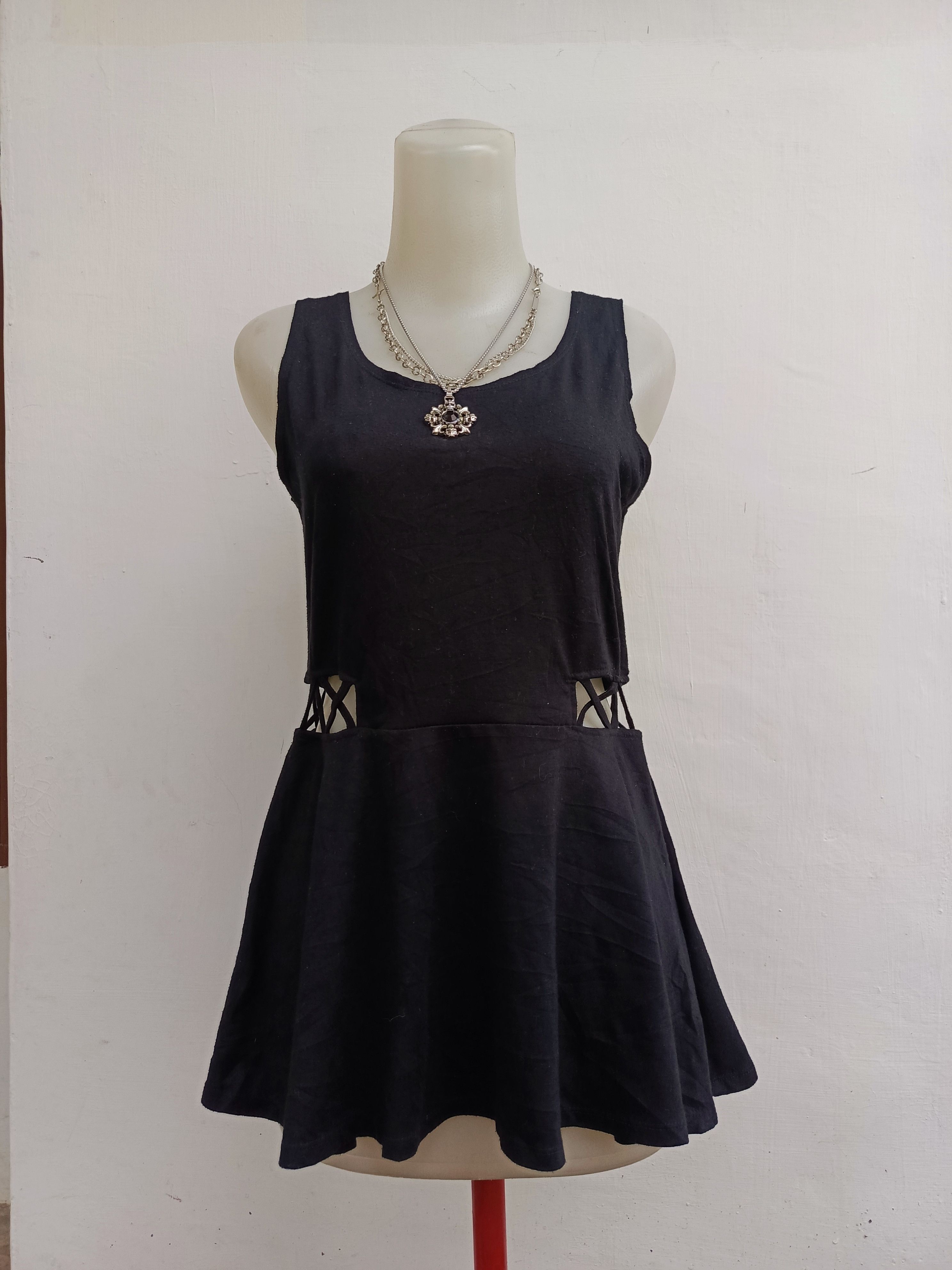 Japanese Brand OZOC Black Tank Top Japanese Style Size XS / US 0-2 / IT 36-38 - 1 Thumbnail