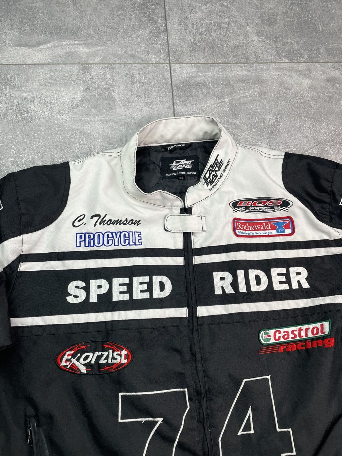 Formula 1 Fast Lane Speed Rider Sponsored Racing Jacket Vintage Size US XXL / EU 58 / 5 - 4 Thumbnail