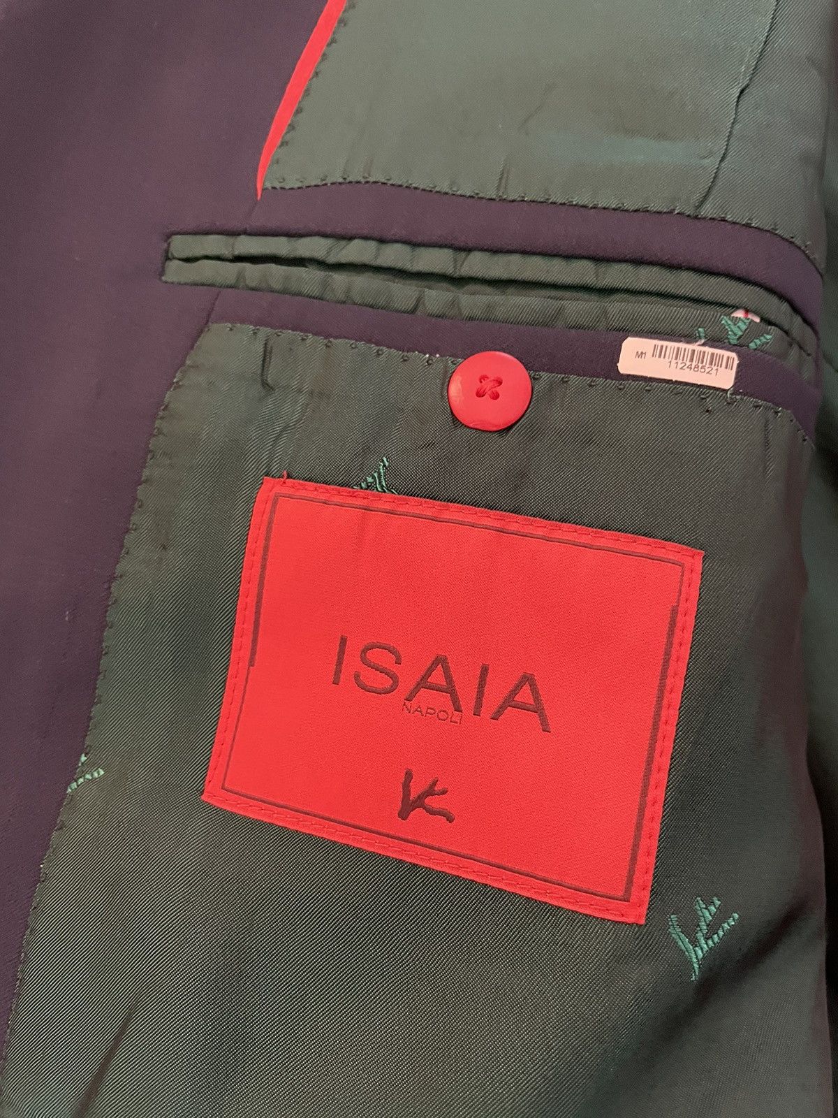 Isaia The Iconic Aquaspider Jacket Size 48R - 9 Thumbnail