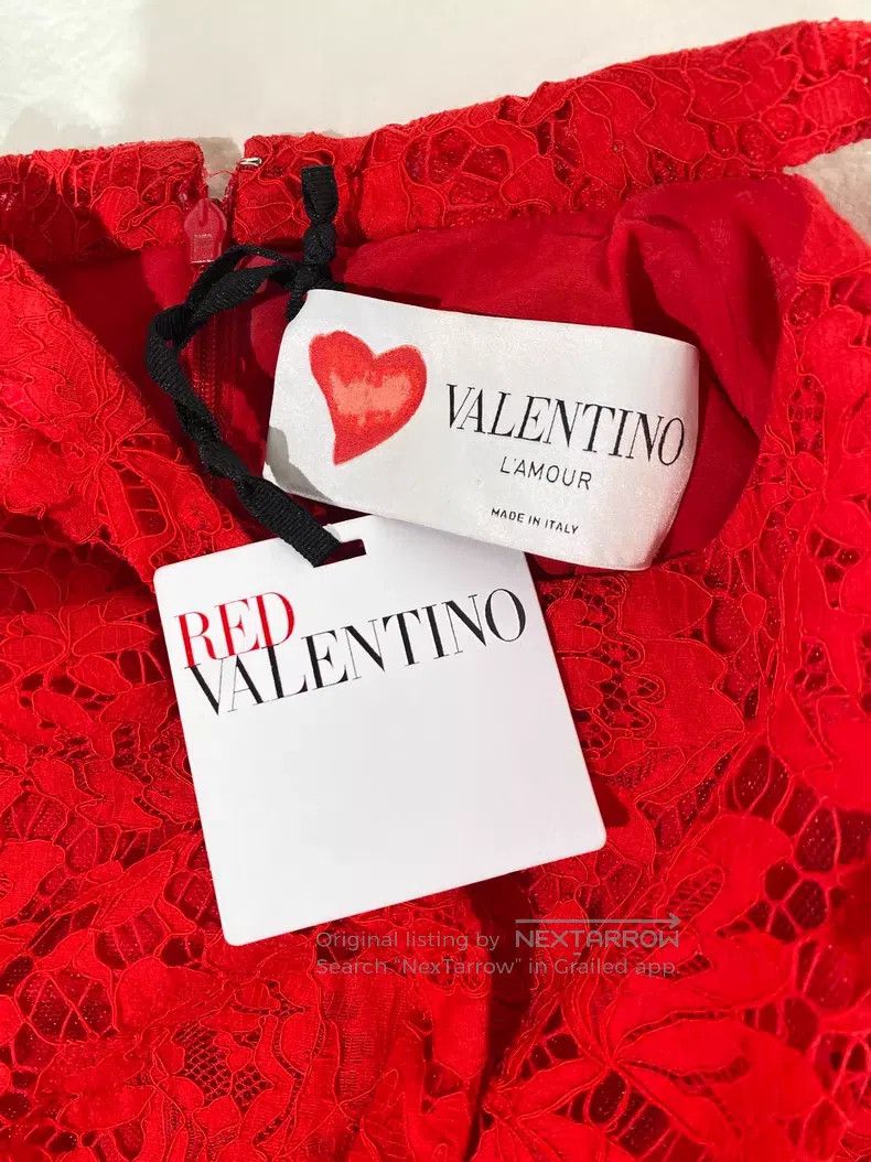Valentino Valentino Red lace dress Size XS / US 0-2 / IT 36-38 - 4 Thumbnail