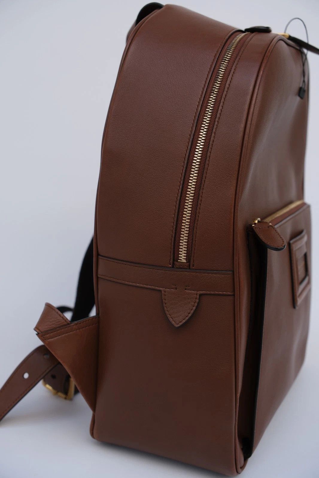Ralph Lauren Purple Label Soft Luxe Brown Calfskin Leather