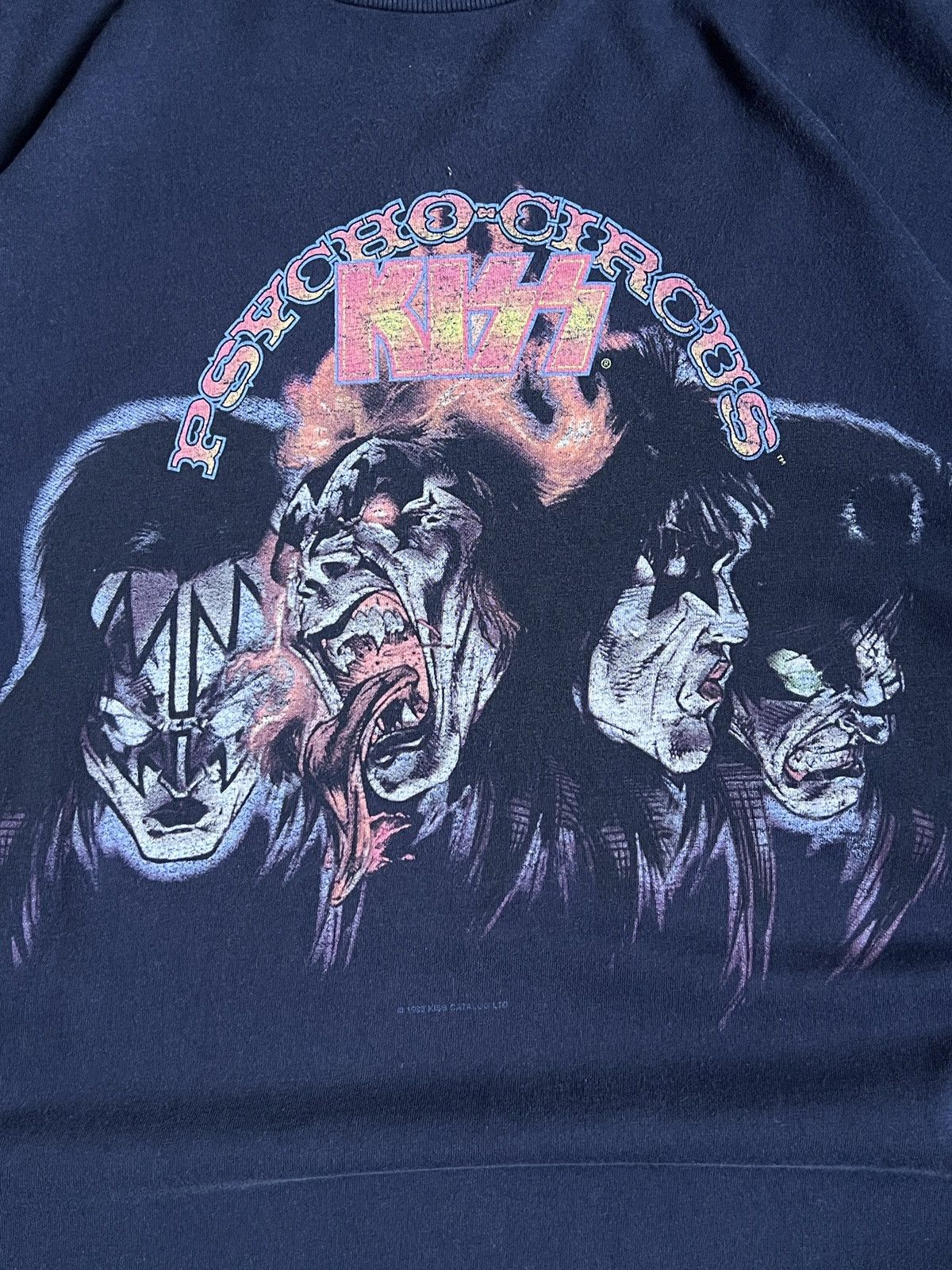 Vintage Vintage 1988 KISS Concert Psycho Circus Tour T-shirt Size US XL / EU 56 / 4 - 7 Thumbnail