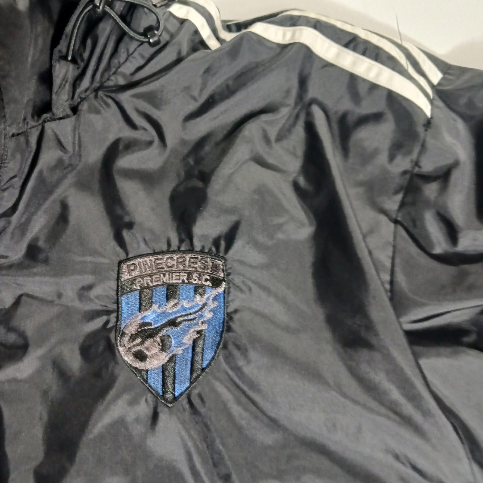 Adidas Adidas Pinecrest Premier SC Men's Black Hoodie Rain Jacket L Size US L / EU 52-54 / 3 - 3 Thumbnail