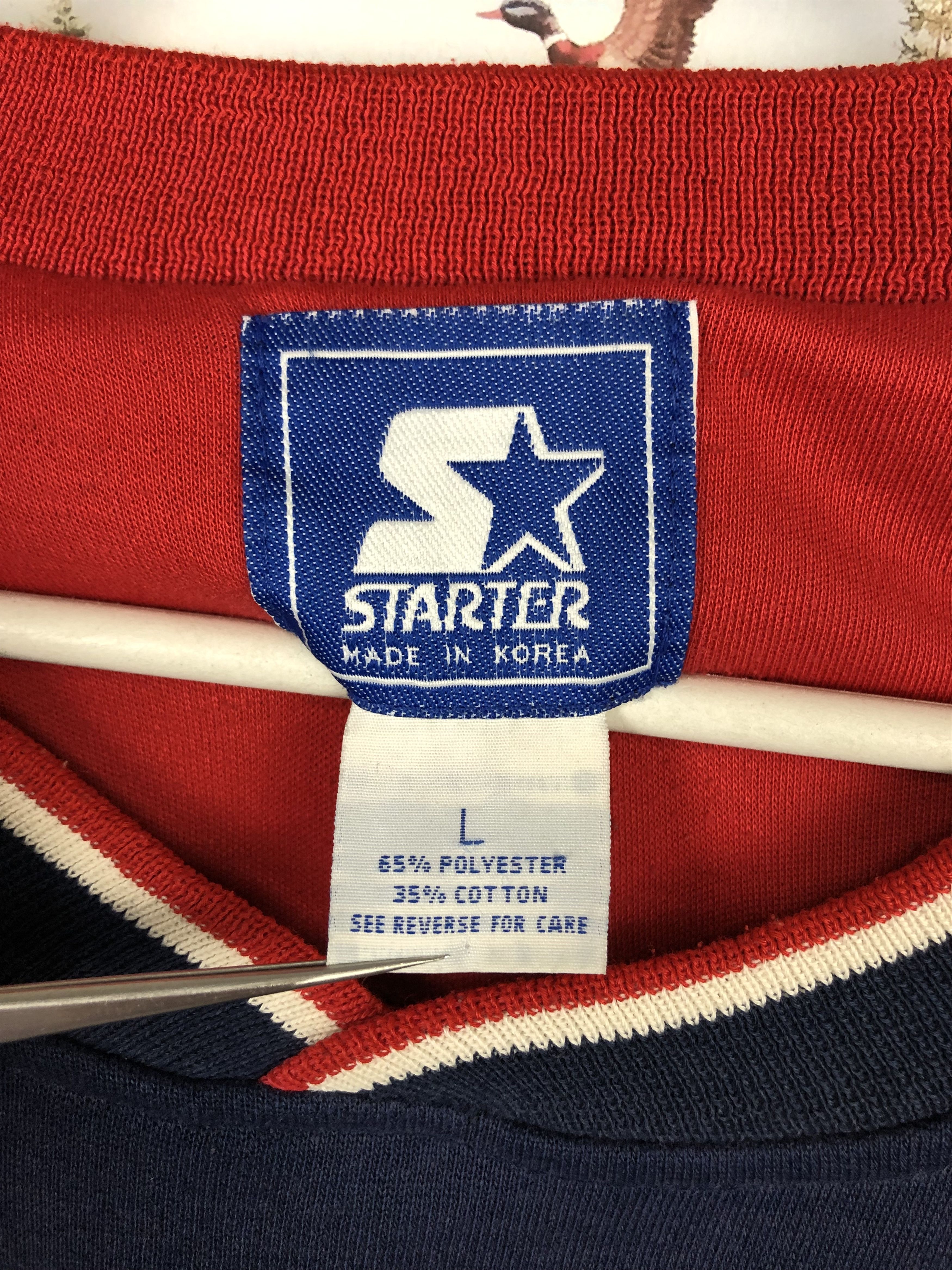 NBA × Starter × Vintage Vintage 90's Starter Houston Rockets NBA Sweatshirt Crewneck Size US L / EU 52-54 / 3 - 6 Thumbnail
