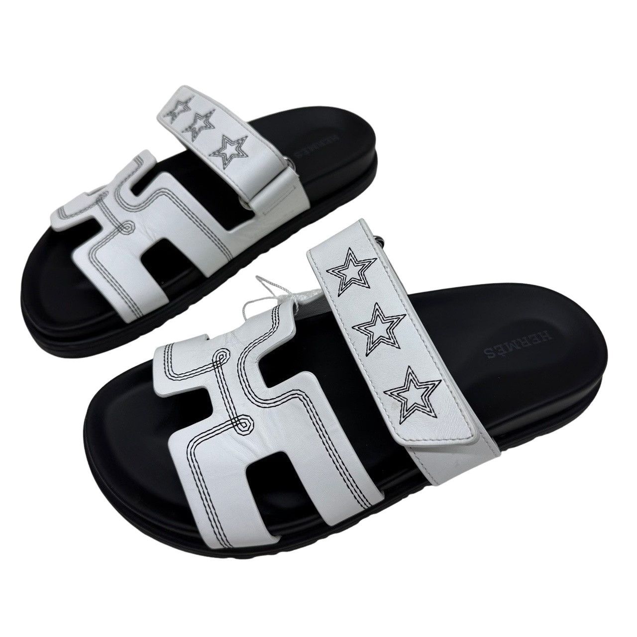 Hermes Hermes Chypre Star Embroidered Sandals Size 37 Size US 7 / IT 37 - 1 Thumbnail