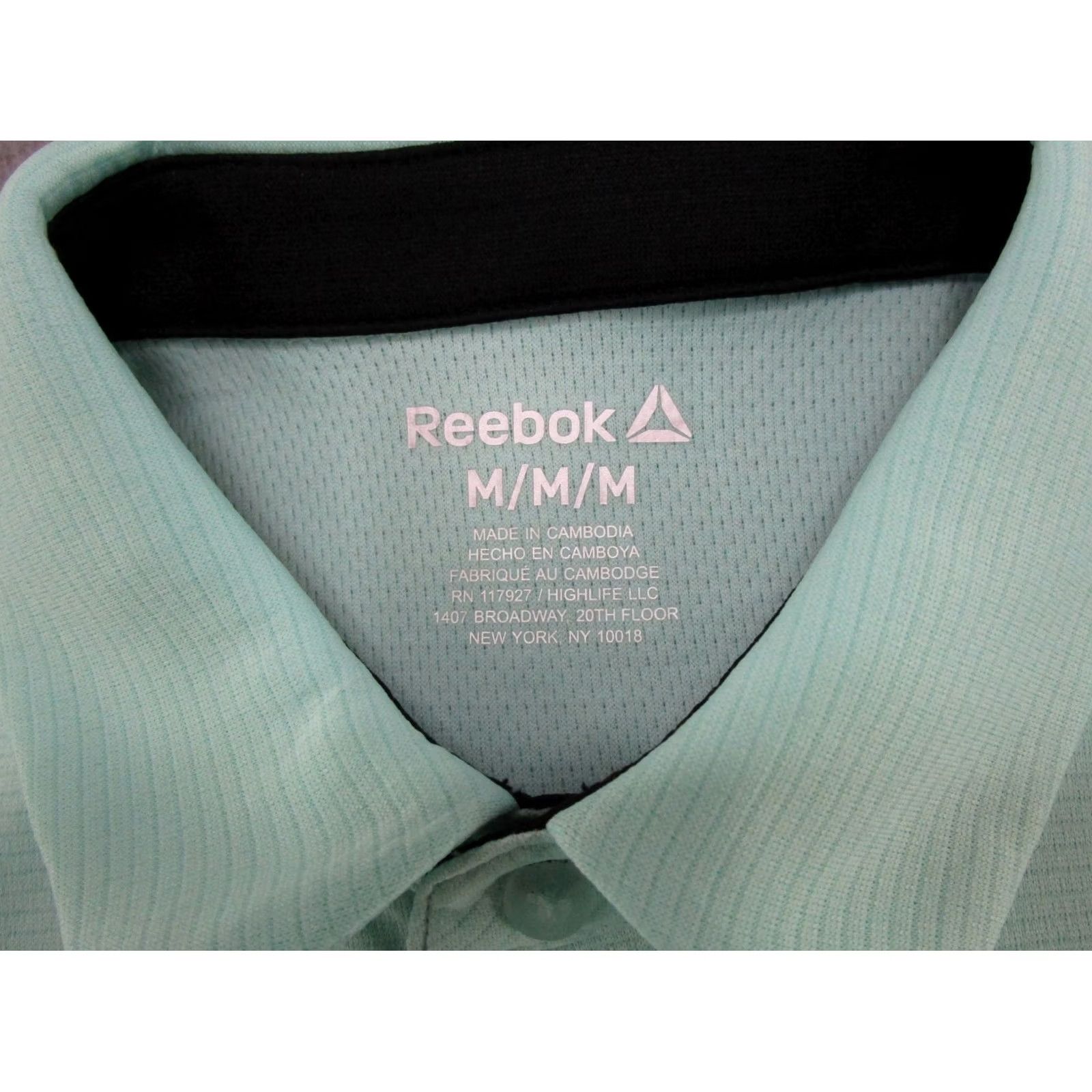 Reebok Reebok Polo Shirt Golf Mens M Stretch Preppy Blue Solid Short Sleeve Shirt Size US M / EU 48-50 / 2 - 4 Thumbnail