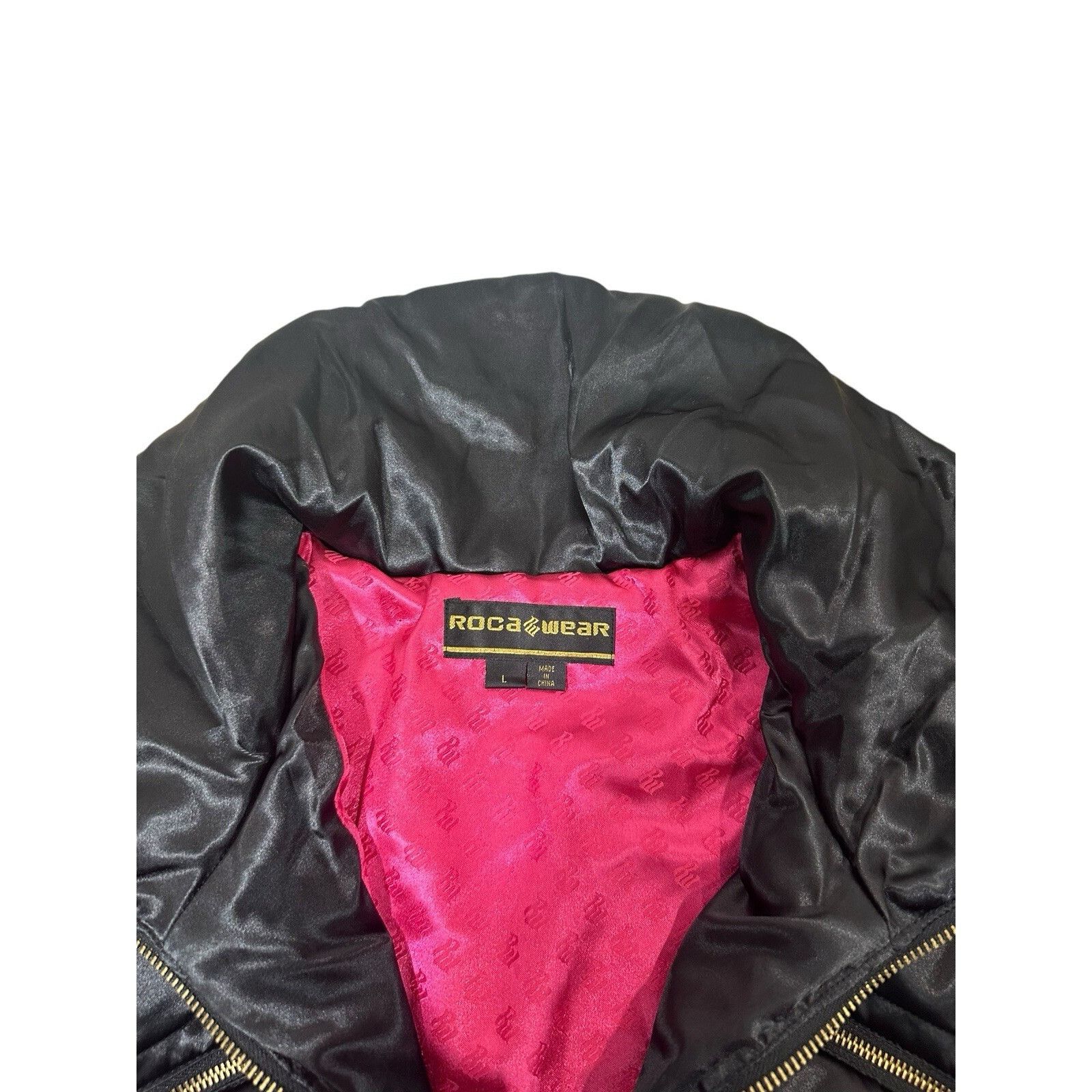 Rocawear Vintage Rocawear Rhinestone Cropped Coat Jacket Y2K Hip Hop Size L / US 10 / IT 46 - 4 Thumbnail