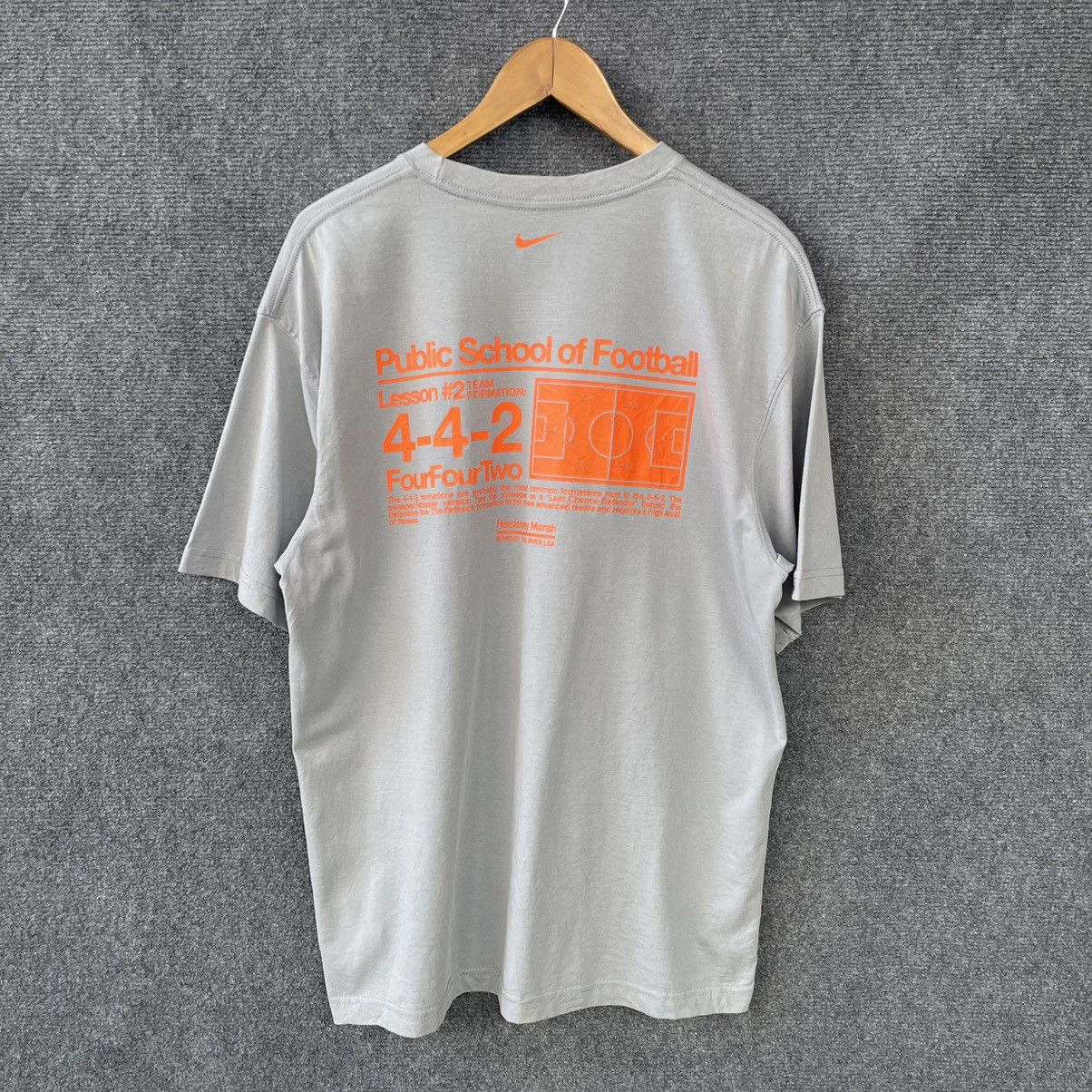 Nike × Vintage Vintage 2000s Nike Public School of Football Tee Size US L / EU 52-54 / 3 - 1 Thumbnail