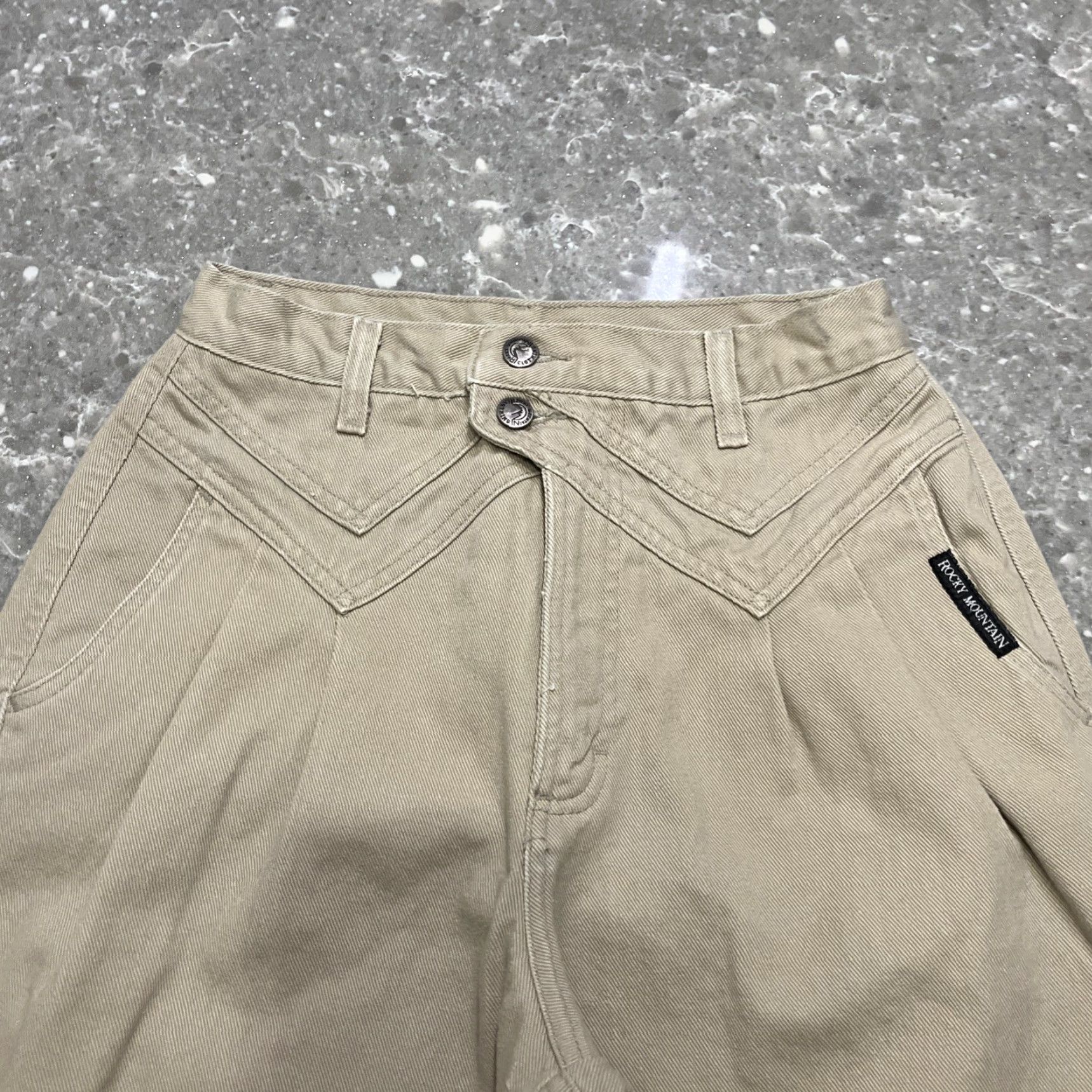 Vintage VINTAGE Rocky Mountain Jeans Women 28x36 Tan Denim Pants Western Mom Jeans 28x36 Tan Denim Pants Women Vintage Size 28" / US 6 / IT 42 - 2 Thumbnail