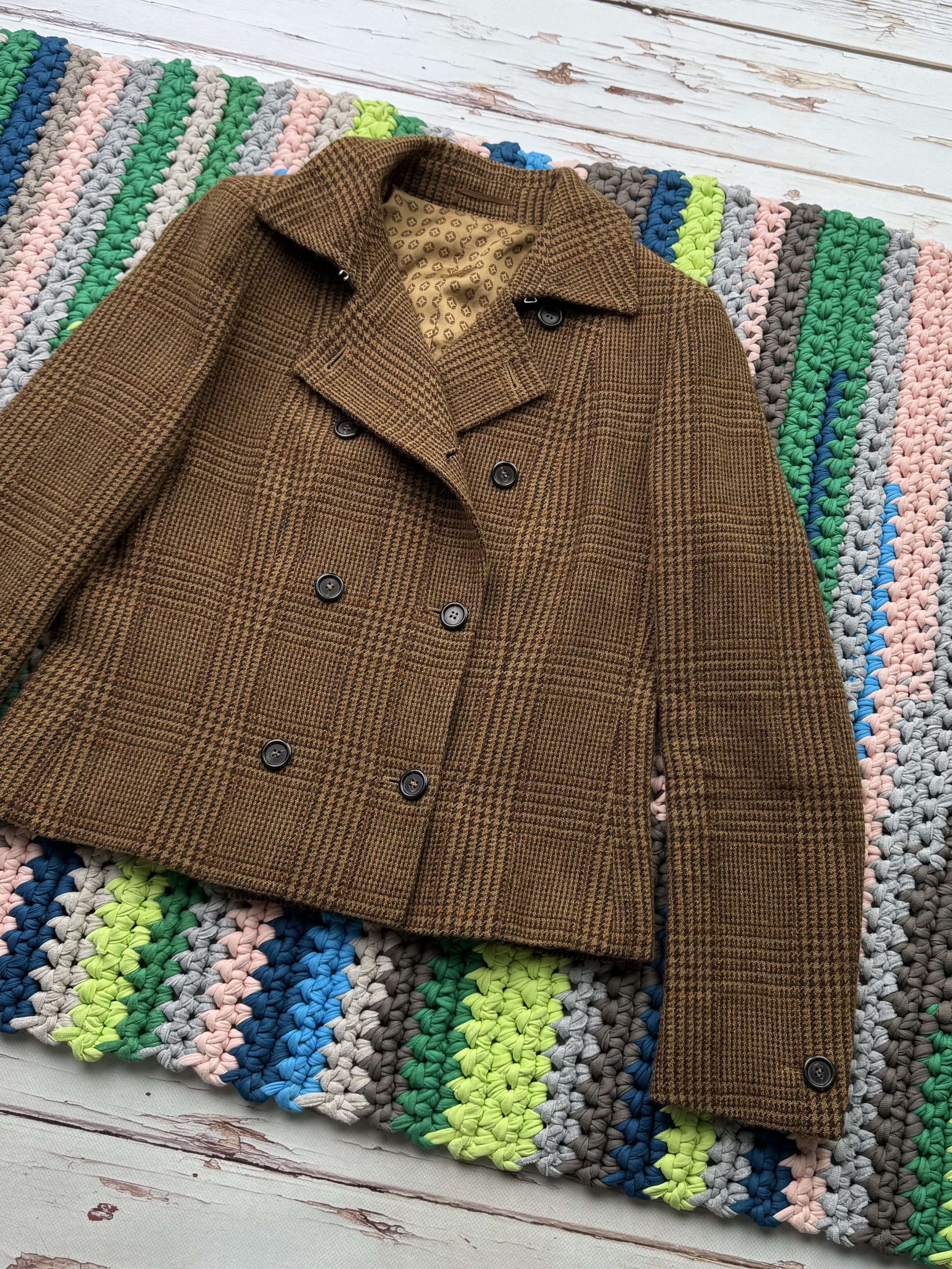 Max Mara Max Mara Wool Cropped Coat (V290)(D10) Size L / US 10 / IT 46 - 3 Thumbnail