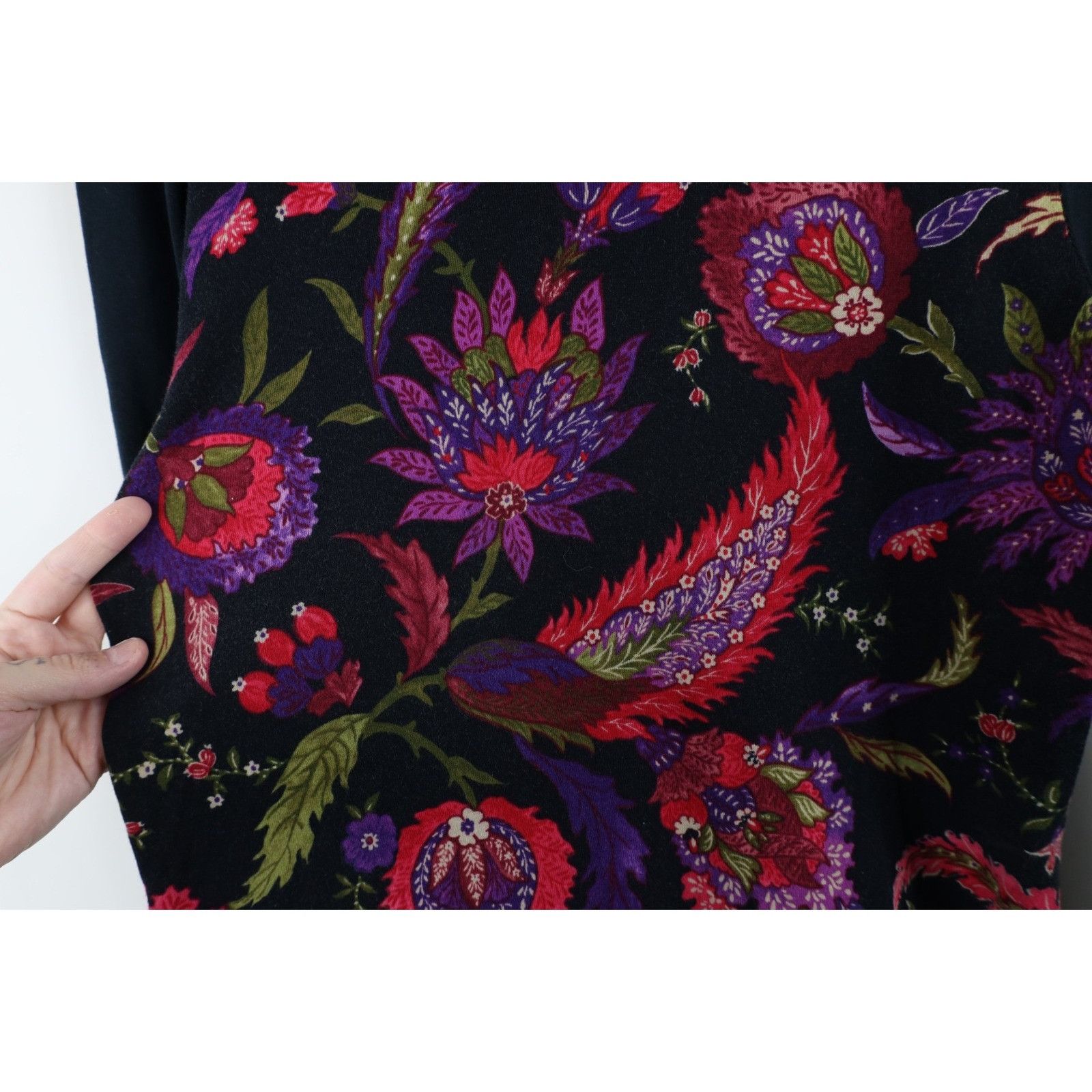 Polo Ralph Lauren Vintage 90s Ralph Lauren Paisley Flower Long Sleeve T-Shirt Size L / US 10 / IT 46 - 6 Thumbnail