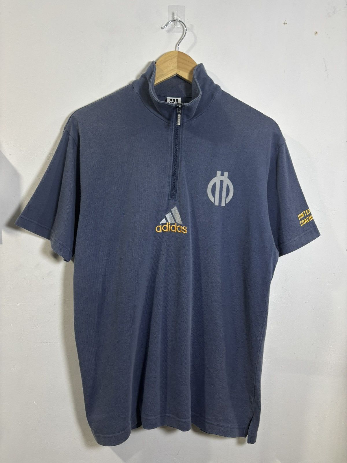 Adidas × Vintage Vintage Adidas Half Zipper Shirt Size US L / EU 52-54 / 3 - 1 Thumbnail
