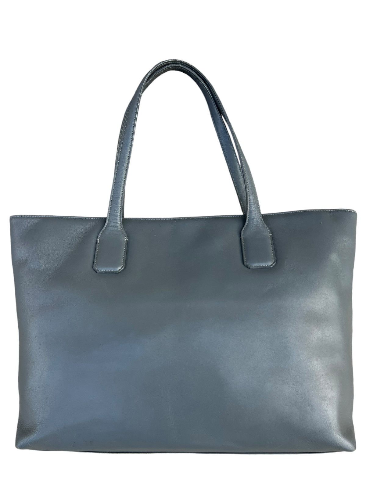 Japanese Brand × Leather THE PITH Japan Distress Muddy Patina Leather Tote Bag Size ONE SIZE - 7 Thumbnail