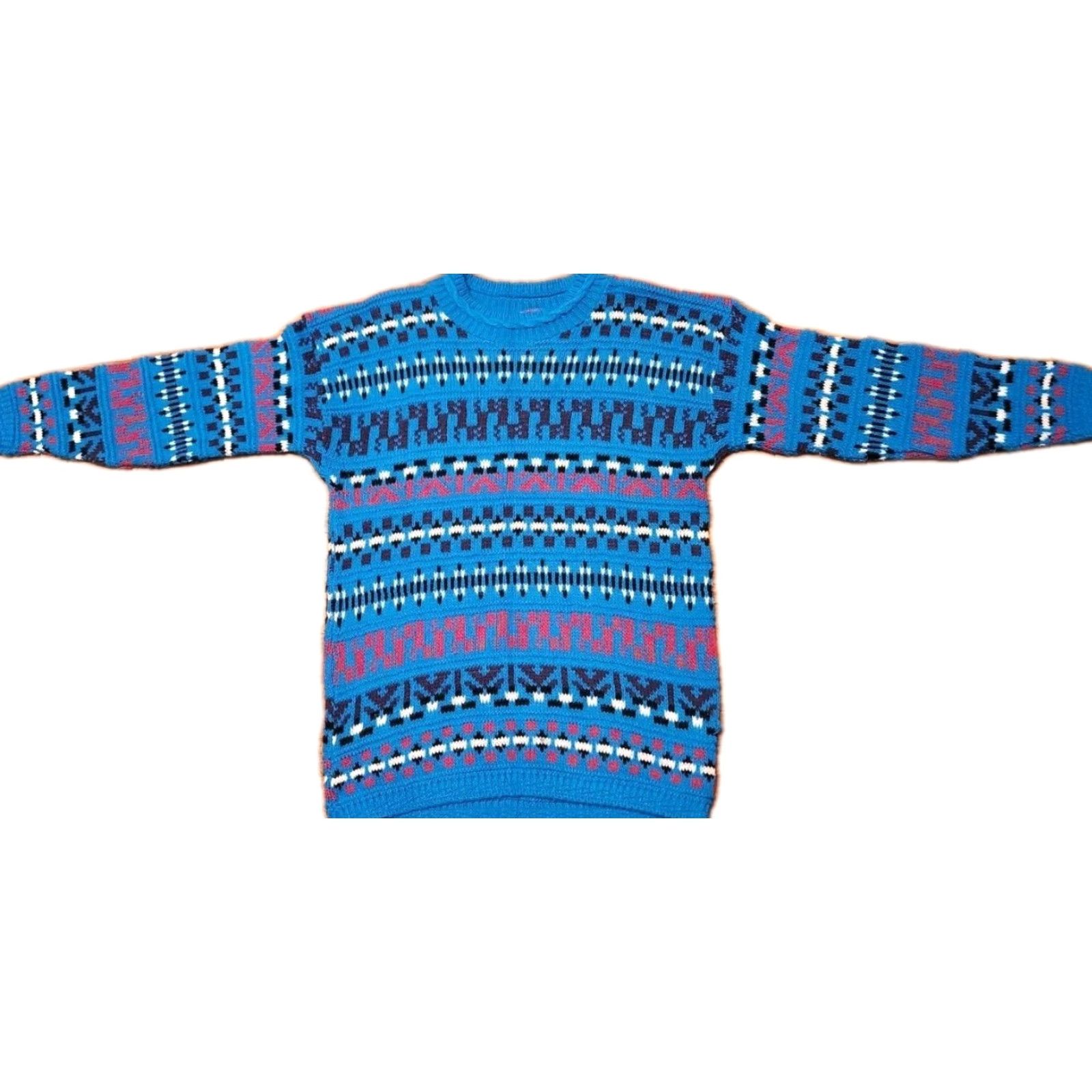 Cherry LA VINTAGE Cheryl Sweater Women L Large Retro Southwestern Aztec Pattern USA MADE Size L / US 10 / IT 46 - 2 Thumbnail