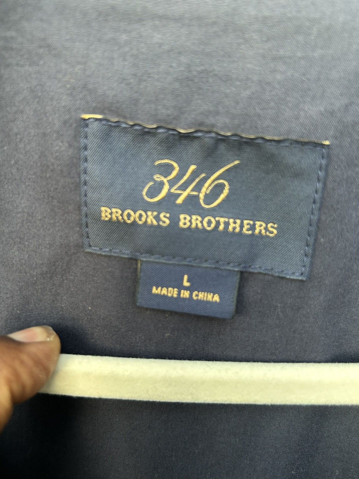 Brooks Brothers Brooks Brothers 346 Trench Coat Mens L Navy Blue Zip Jacket Size US L / EU 52-54 / 3 - 3 Thumbnail