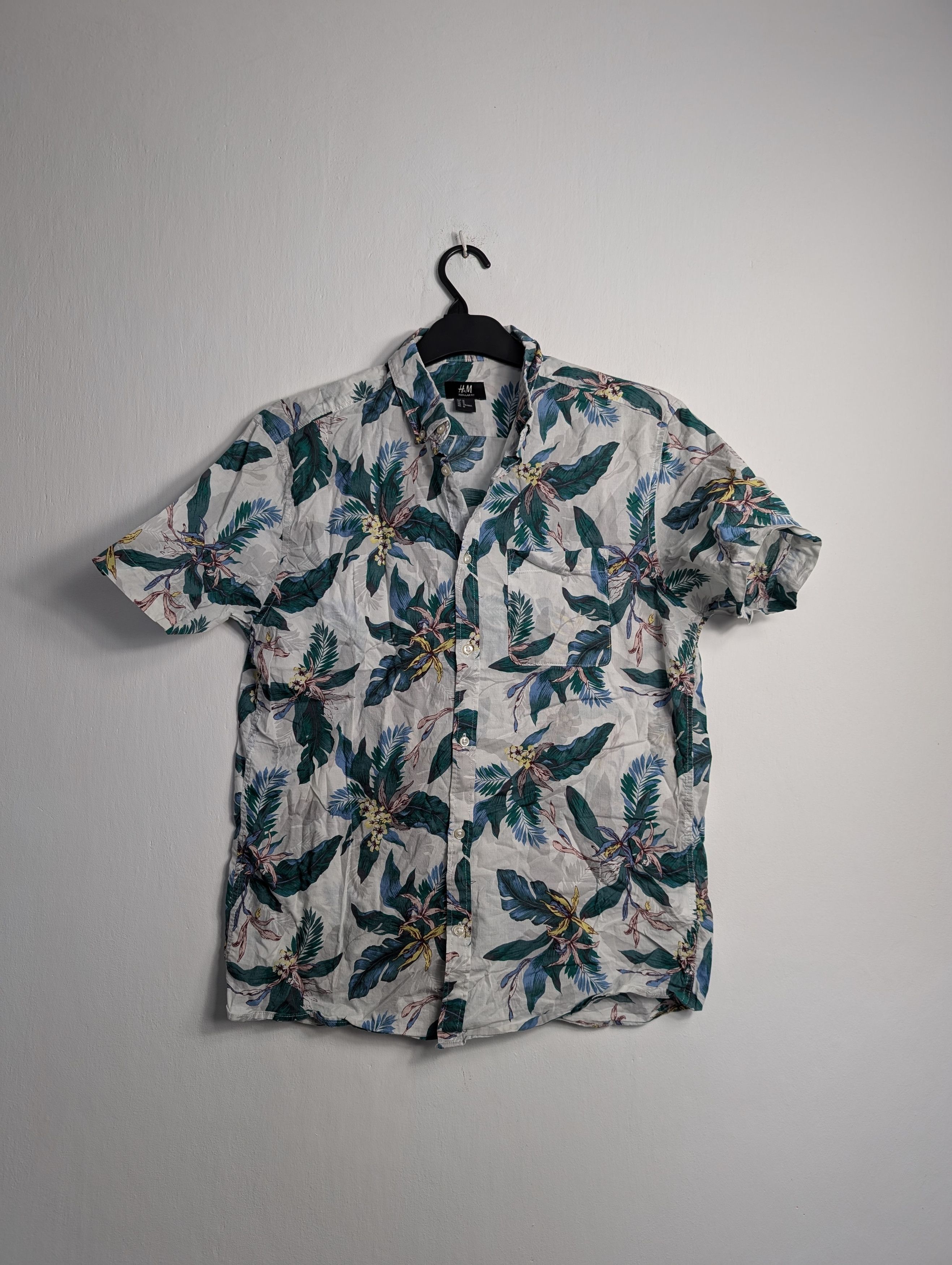 Vintage Vintage Y2K Hawaiian Shirt - Summer Floral Palm Tree Print Size US M / EU 48-50 / 2 - 1 Thumbnail