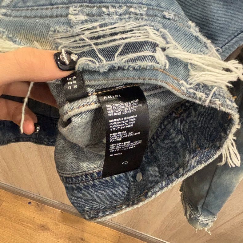 Amiri Amiri Amiri17ss authentic oil-stained denim jacket 2502-Nex Size US S / EU 44-46 / 1 - 5 Thumbnail