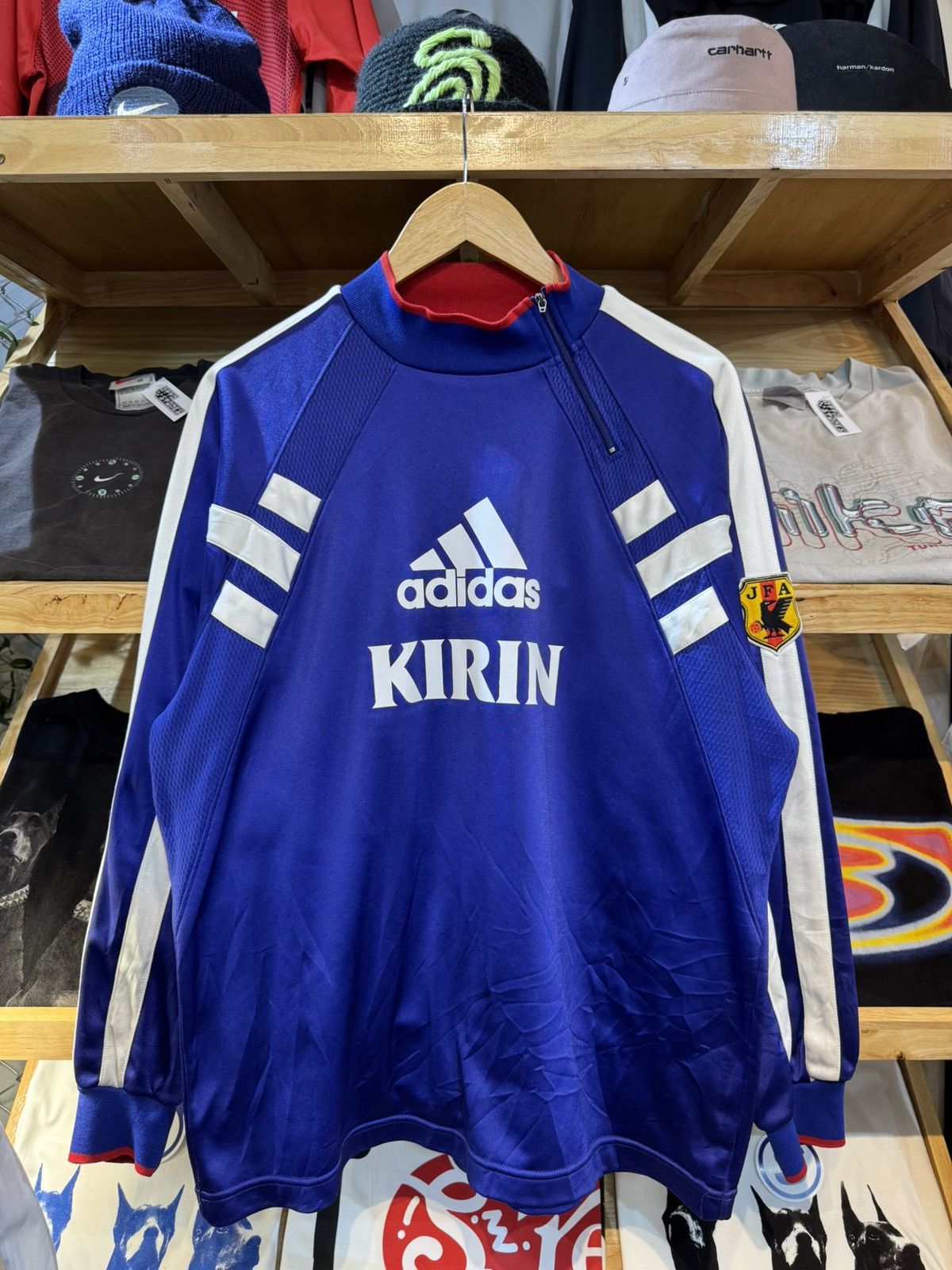 Adidas × Vintage Vintage JFA 2000-01 Adidas Football Training Jumper Size US L / EU 52-54 / 3 - 1 Thumbnail