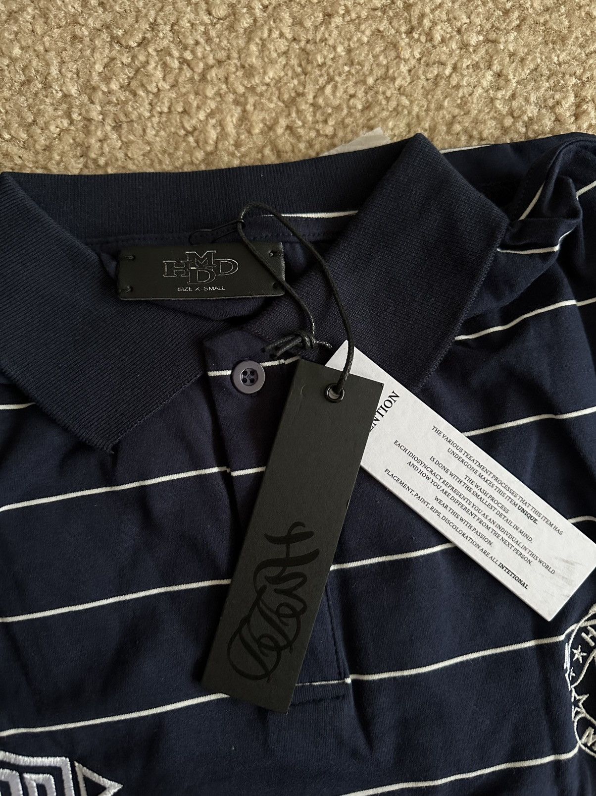HMDD HMDD Stripped Intel Inside Polo Size XSmall Size US XS / EU 42 / 0 - 3 Thumbnail