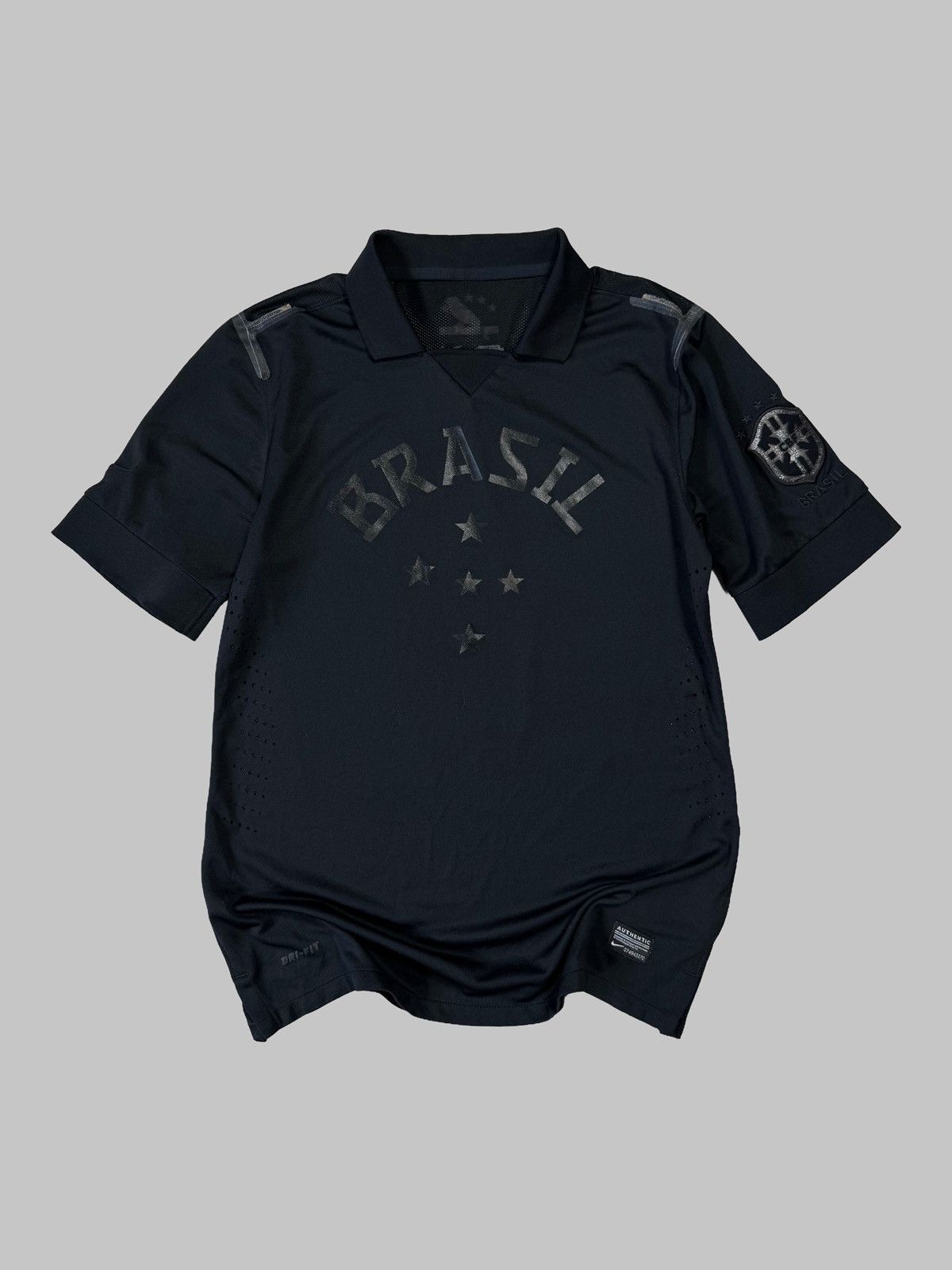 Nike Nike Brasil 2013 Blackout 534159-010 Football Shirt Mens L Size US L / EU 52-54 / 3 - 1 Thumbnail