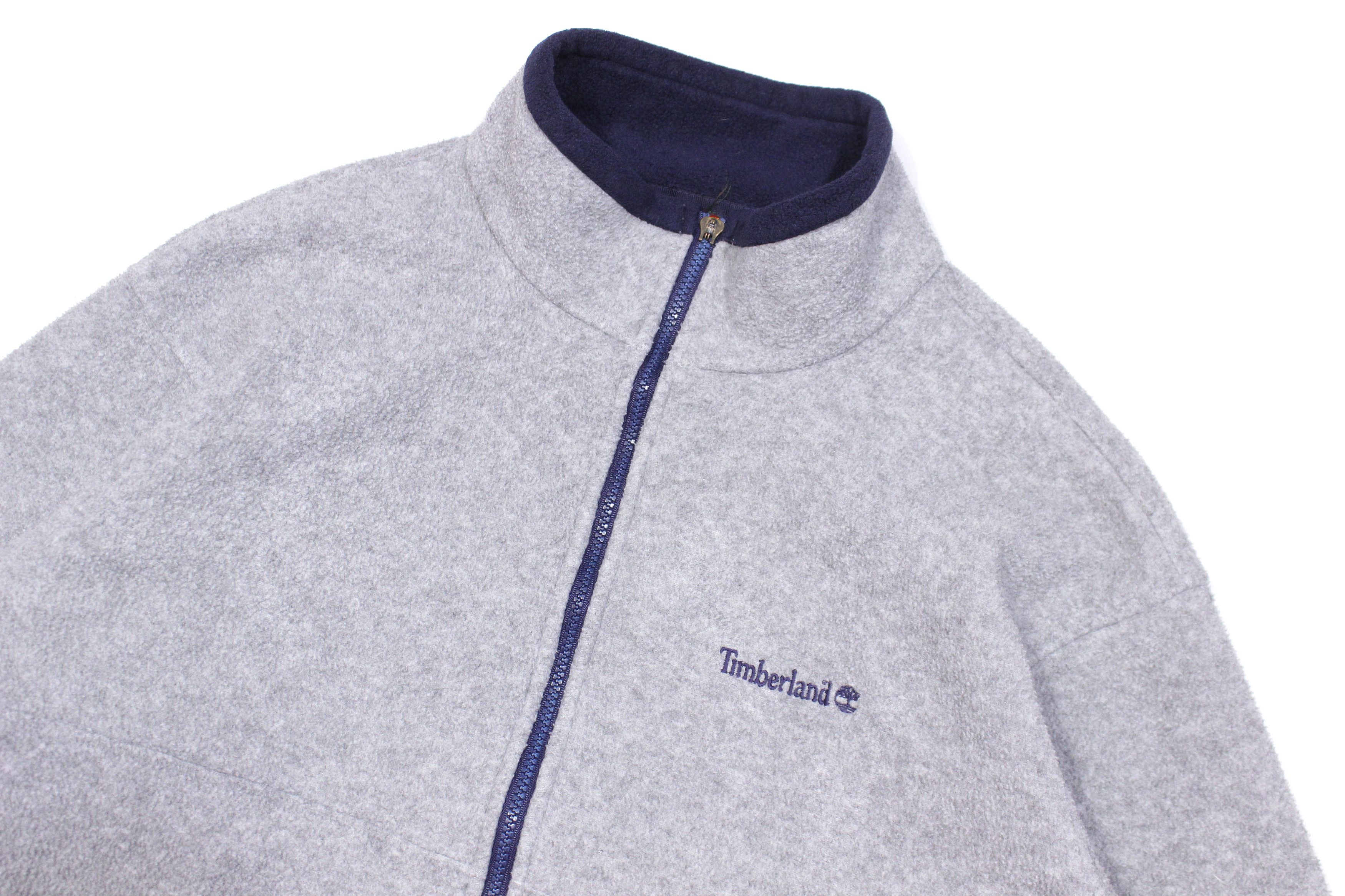 Timberland 90S Logo Fleece Jacket Size US L / EU 52-54 / 3 - 3 Thumbnail