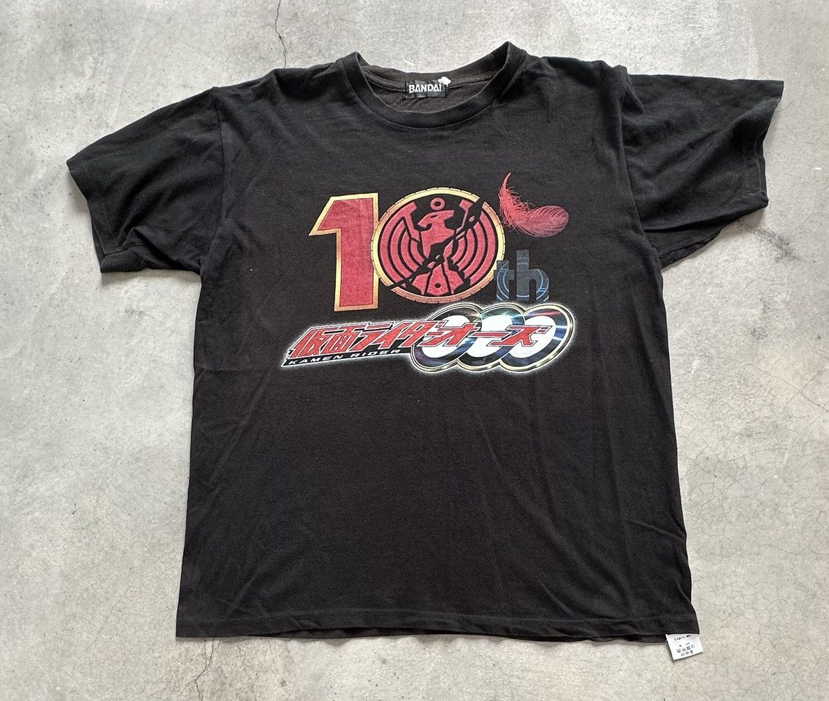 VINTAGE BANDAI KAMEN RIDER 10TH ANNIBERSARY TEE