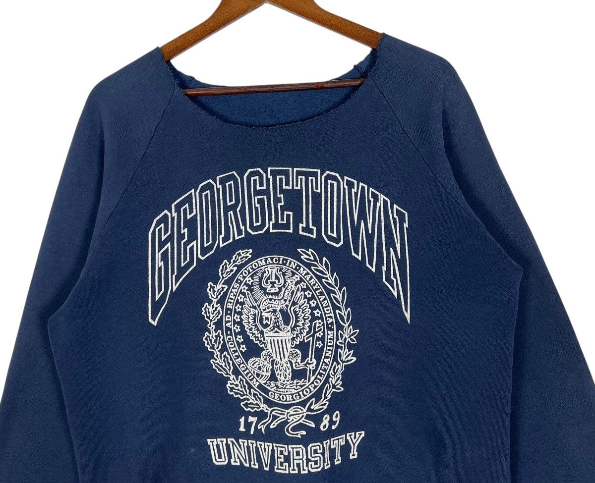 Vintage 80s Vintage Georgetown University Sweatshirt Size US L / EU 52-54 / 3 - 4 Thumbnail