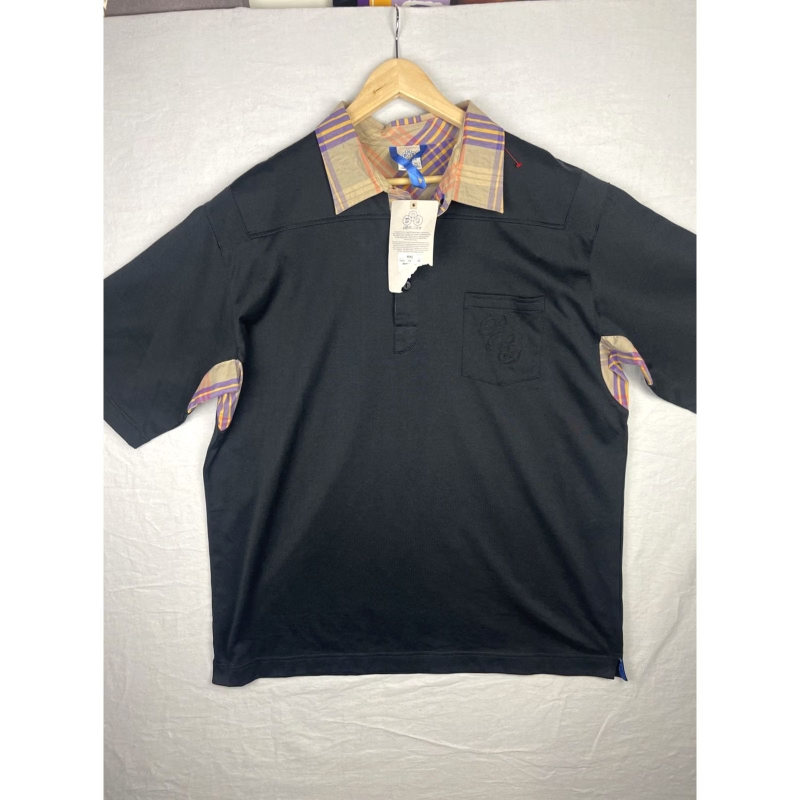 Nike Nike Polo Shirt Mens 2XL Black Plaid Polo Shirt Mens 2XL Black Plaid Size US XXL / EU 58 / 5 - 2 Thumbnail
