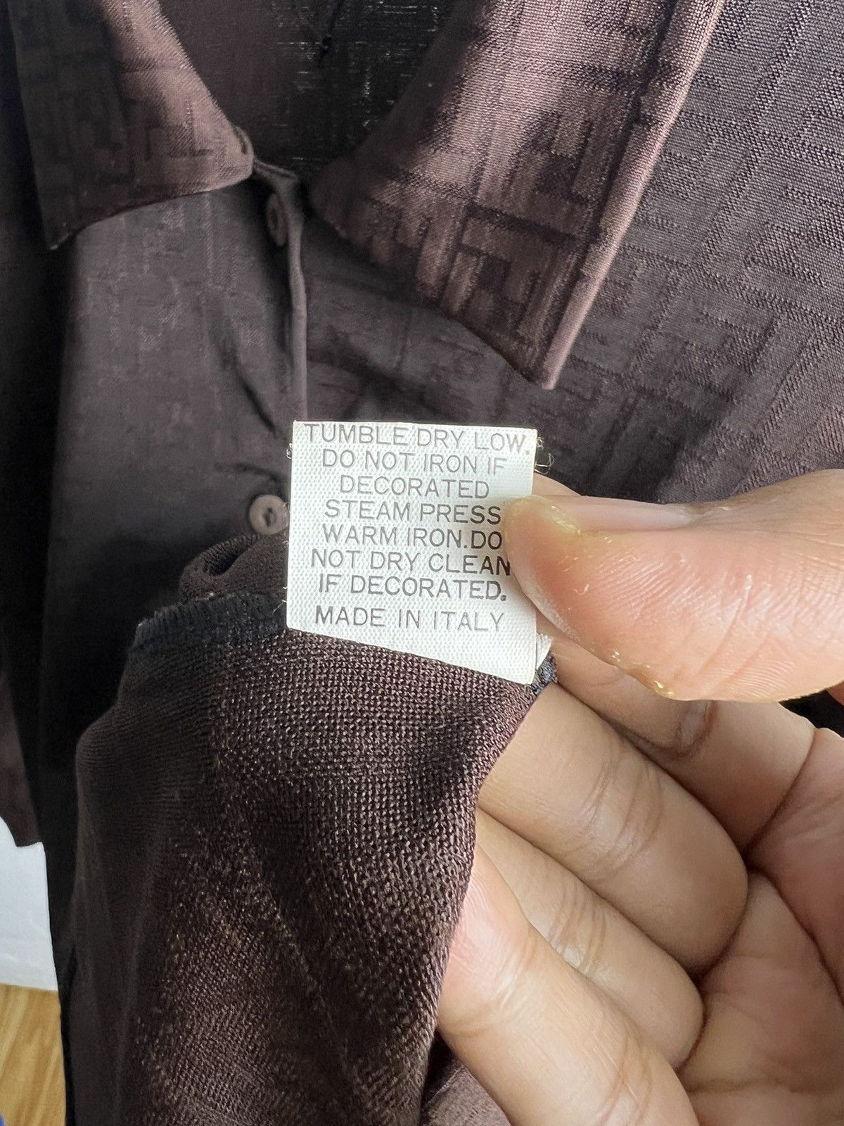Fendi × Vintage Vintage Fendi Monogram FF Shirts Button-Up Size L / US 10 / IT 46 - 5 Thumbnail