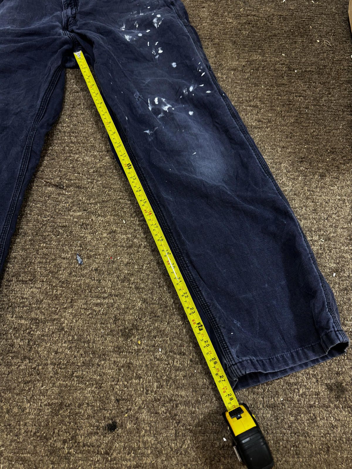 Carhartt Carhartt Work Pants Blue Paint-Stained 36X34 Size US 36 / EU 52 - 6 Thumbnail