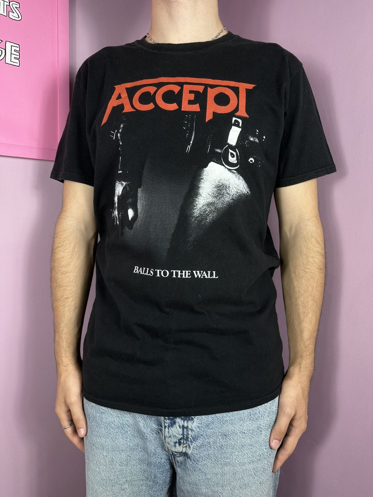 Gildan Accept Heavy Metal Balls To The Wall TShirt 2018 Band Size US L / EU 52-54 / 3 - 2 Thumbnail