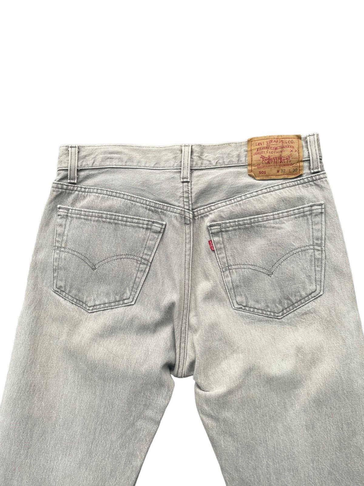 Levi's Vintage 1991 Levis 501 e Grey Faded Denim Size US 32 / EU 48 - 7 Thumbnail