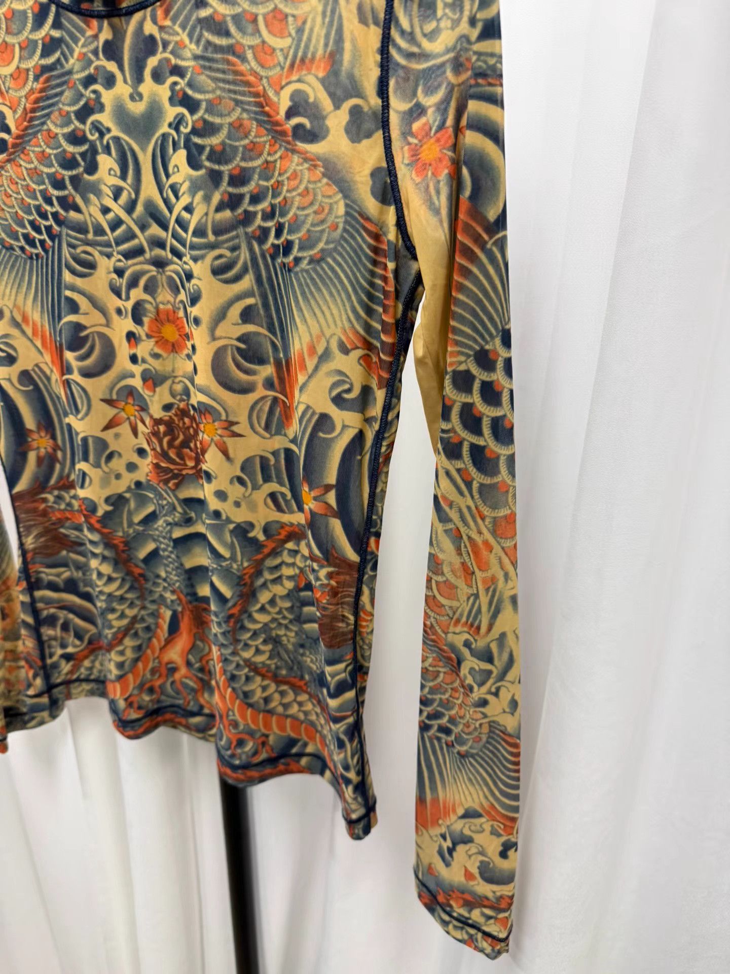 Jean Paul Gaultier Jean Paul Gaultier Chinese Style Tattoo Bodysuit K20 Size US M / EU 48-50 / 2 - 2 Thumbnail