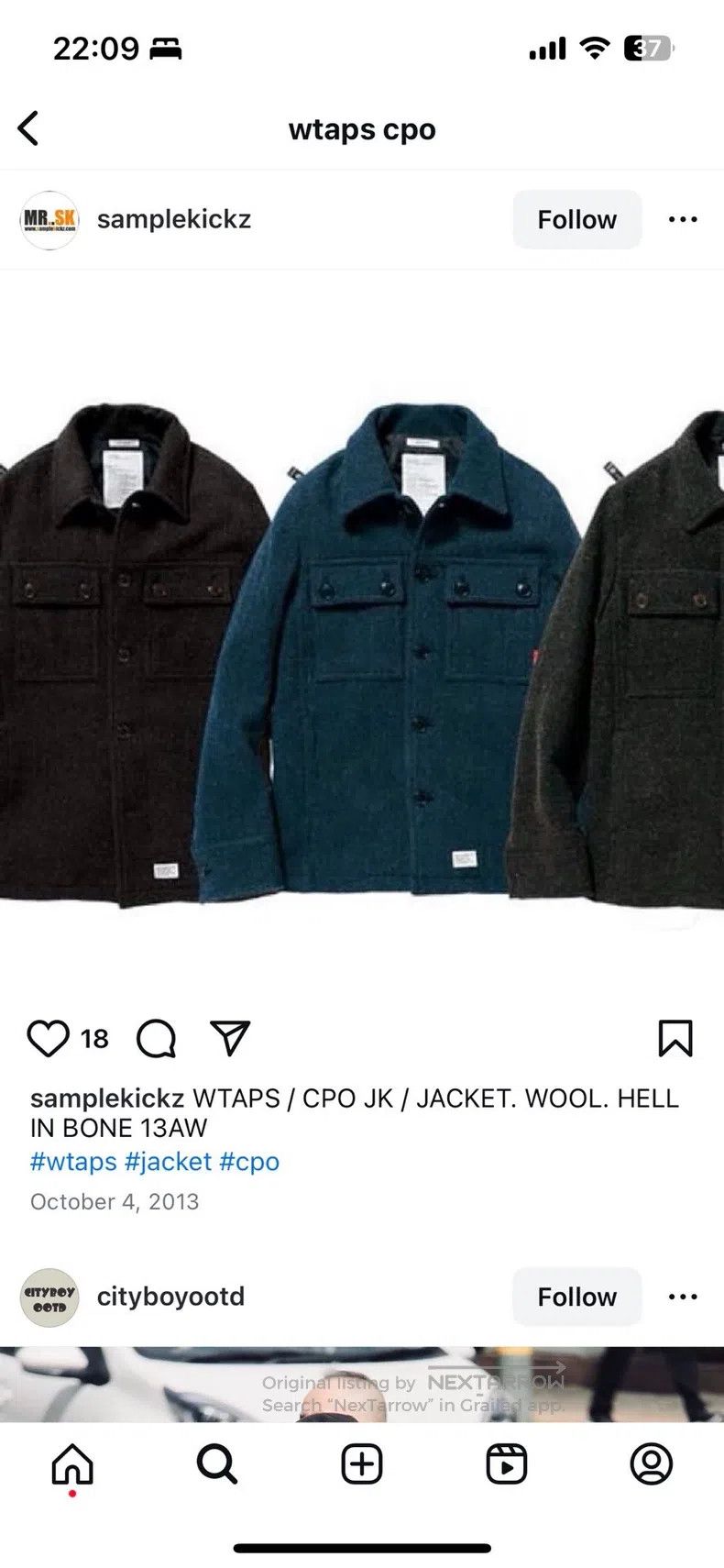 Wtaps Wtaps Dark green military jacket Size US XL / EU 56 / 4 - 7 Thumbnail