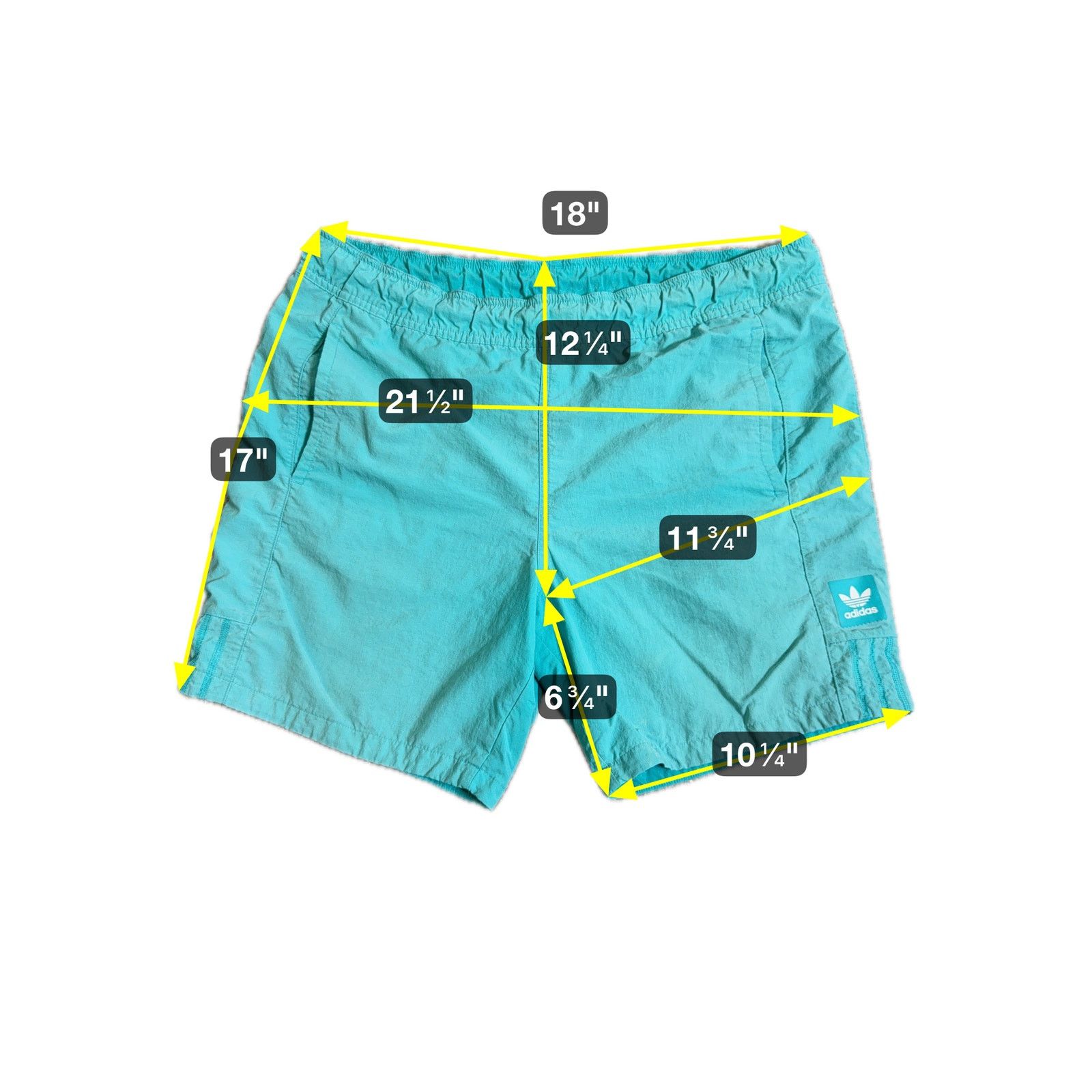Adidas Adidas Skateboarding 2018 Teal Mesh Shorts XL Street Trefoil Size US 36 / EU 52 - 3 Thumbnail