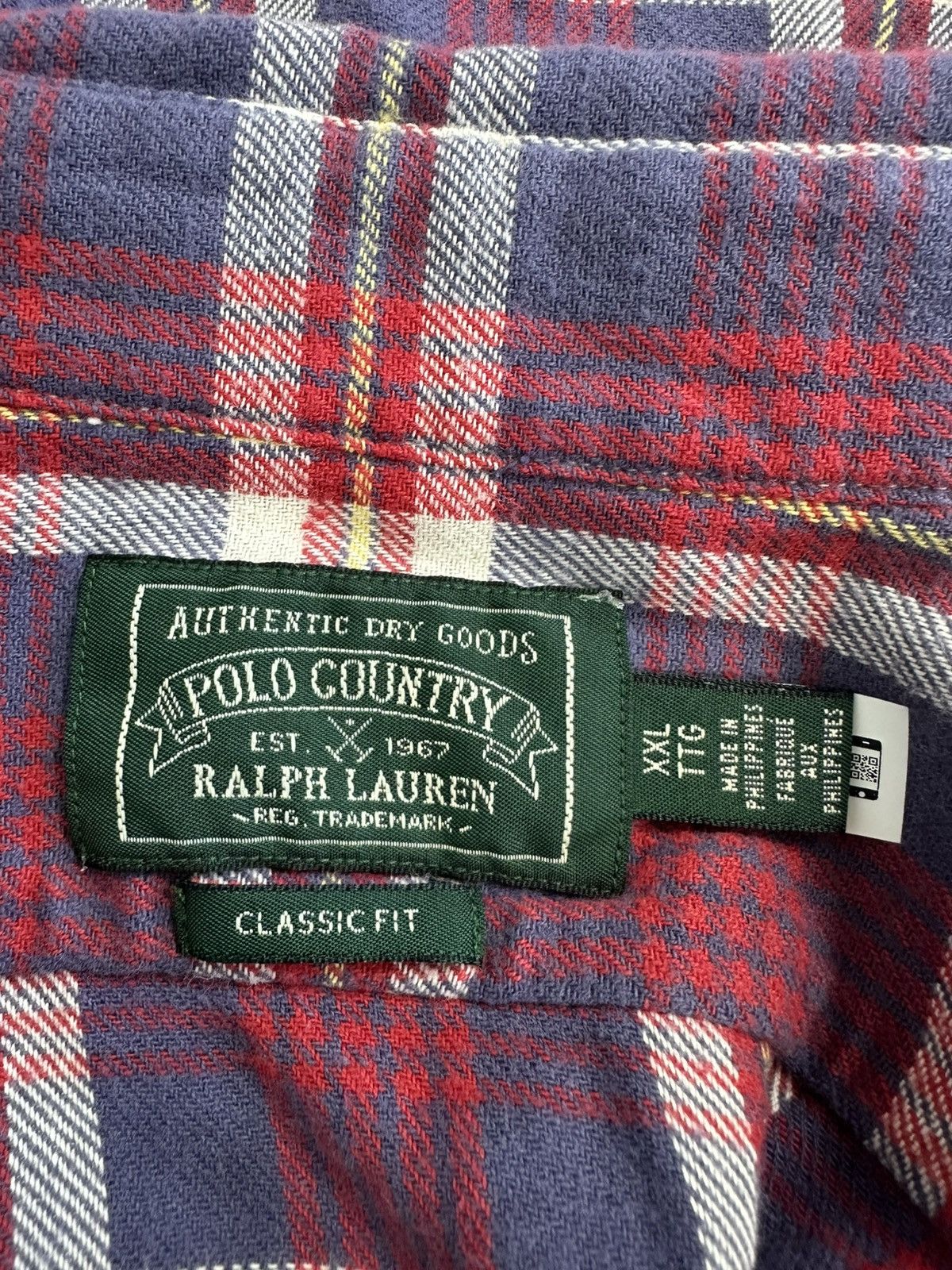 Polo Ralph Lauren Ralph Lauren Polo Country RL Distressed Flannel Shirt rare Size US XXL / EU 58 / 5 - 12 Thumbnail