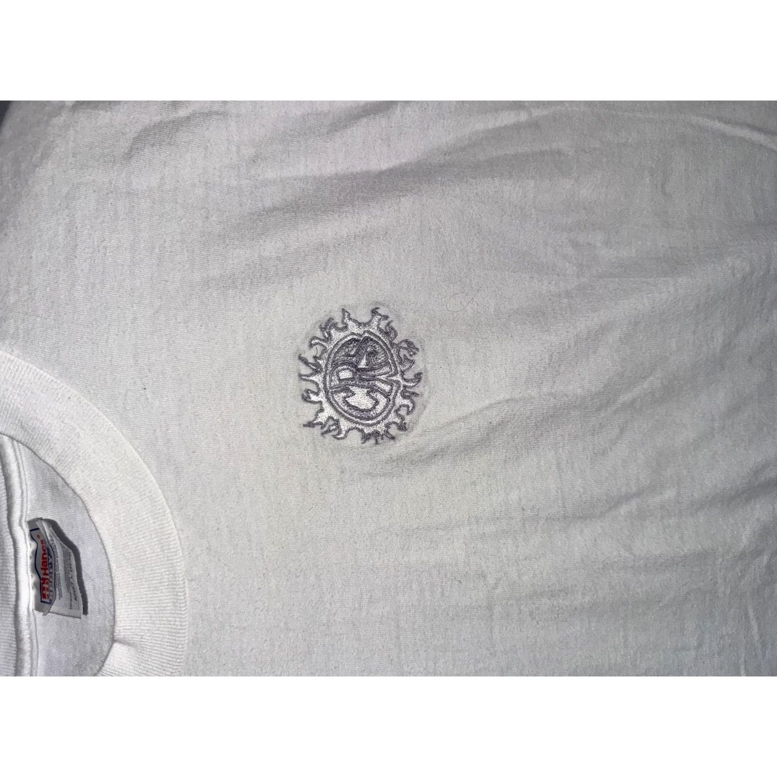 Hanes VINTAGE Hanes Beefy-T Shirt Mens Large White Graphic Tee Cow/Graphic Print Sh*t Size US L / EU 52-54 / 3 - 4 Thumbnail