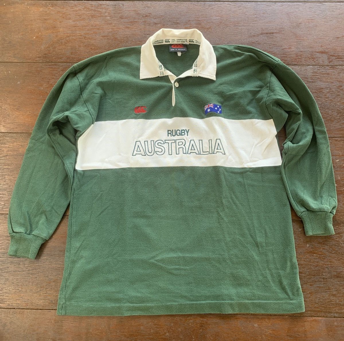 Canterbury of New Zealand × Vintage Vintage Canterbury CCC rugby Australia rugby shirt Size US L / EU 52-54 / 3 - 1 Thumbnail