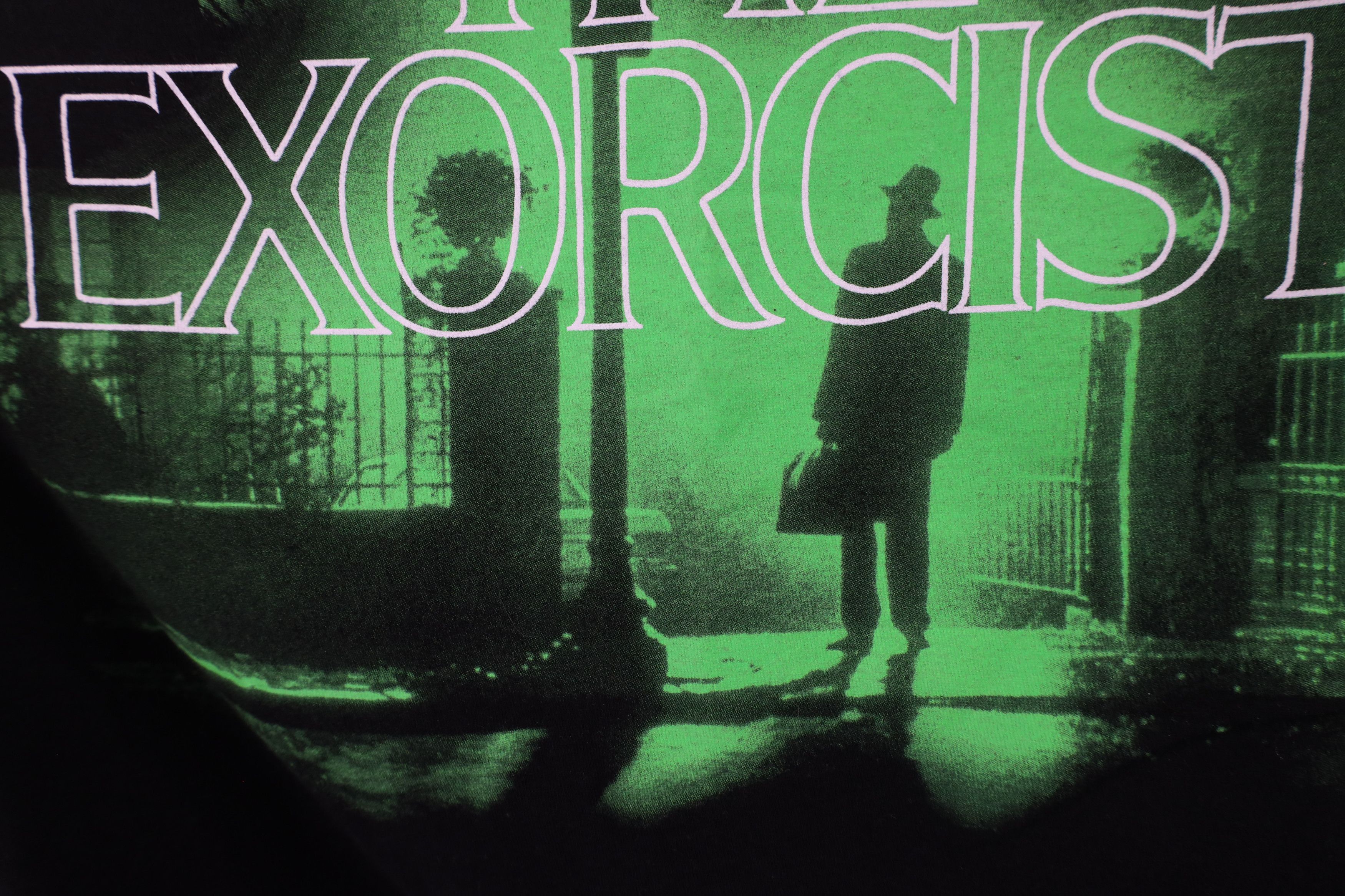Vintage Retro Spell Out The Exorcist Movie Halloween T-Shirt Black Size US M / EU 48-50 / 2 - 5 Thumbnail