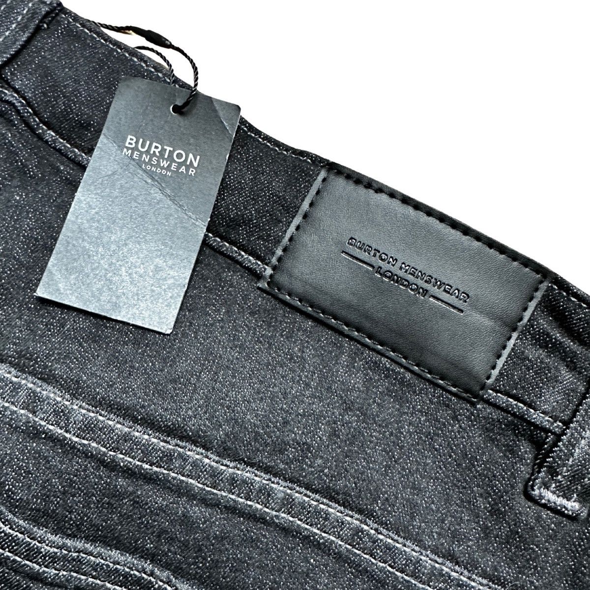 Burton Burton Menswear London Stretch Jeans Black 34S (W34 L30) Size US 34 / EU 50 - 5 Thumbnail