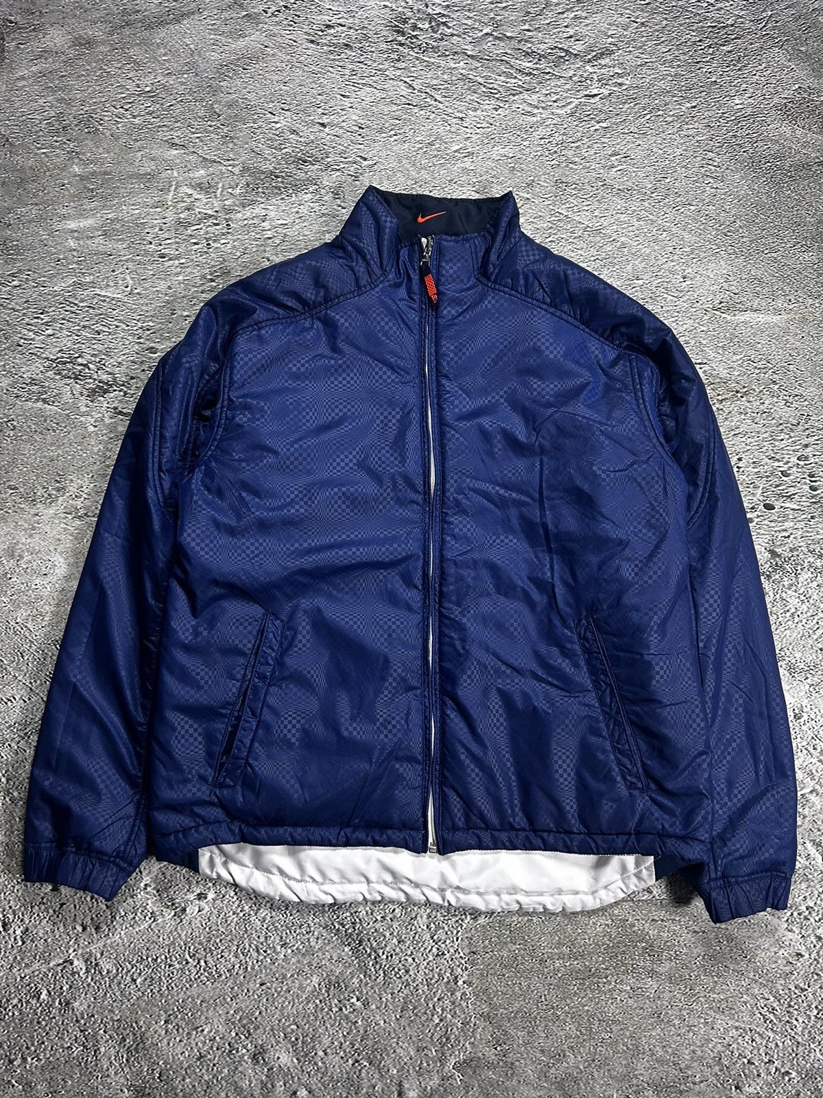 Nike Nike TN jacket reversible padded white navy vintage 2000s Size US L / EU 52-54 / 3 - 2 Thumbnail