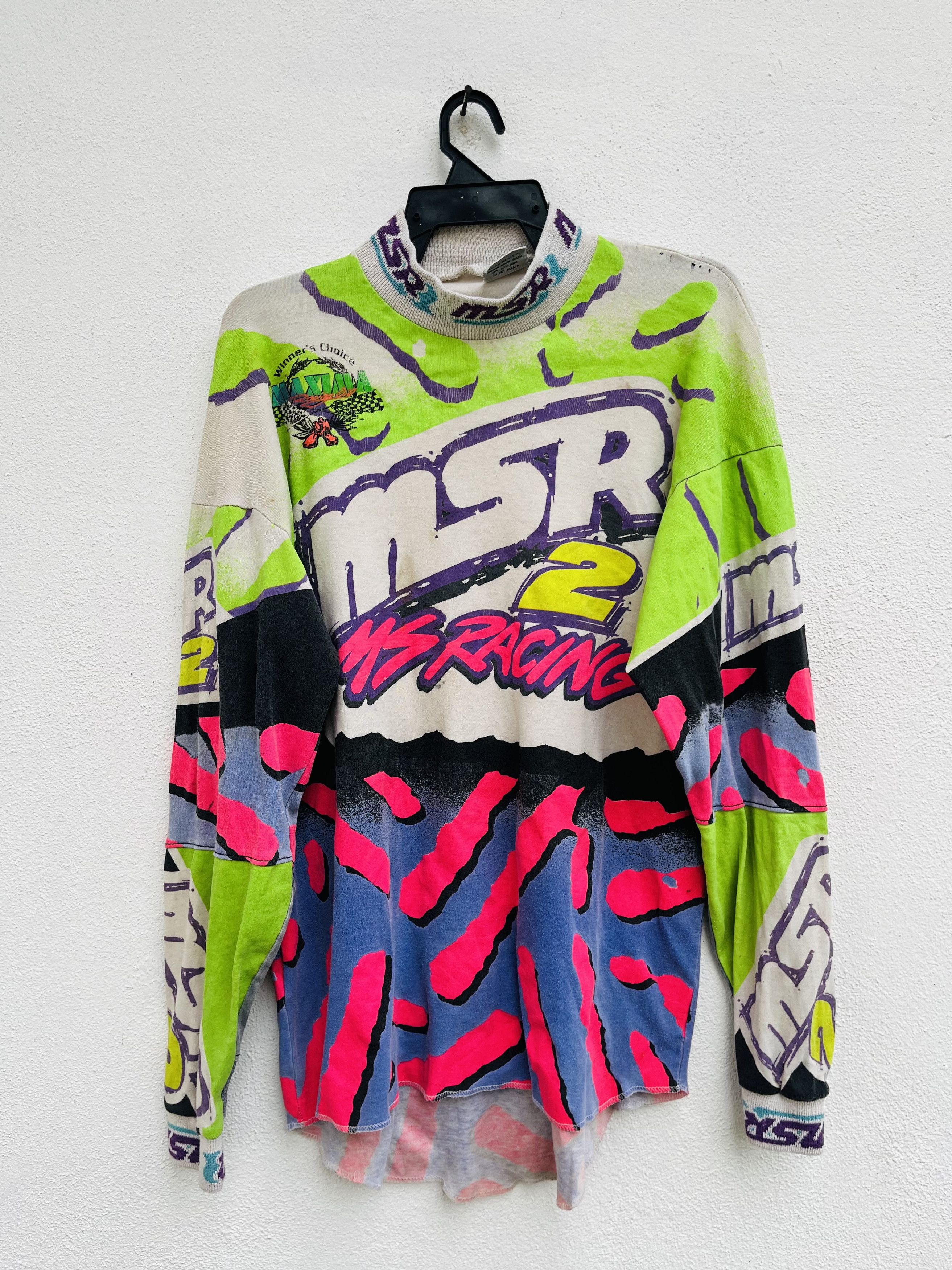Japanese Brand Vintage MSR Racing Motorcross Fashion Style Size US L / EU 52-54 / 3 - 1 Thumbnail
